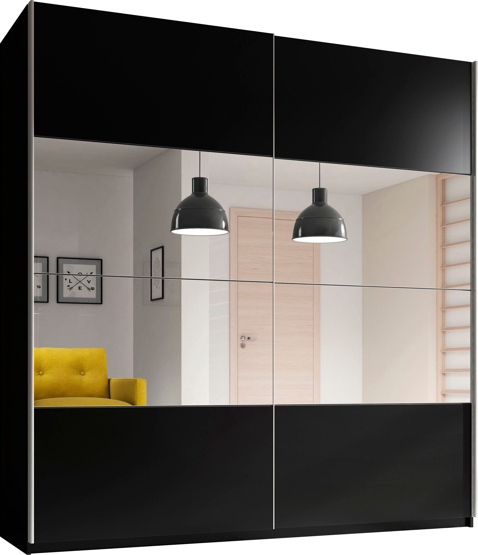 Home affaire Schwebetürenschrank »Beta Schiebetürenschrank Kleiderschrank W günstig online kaufen