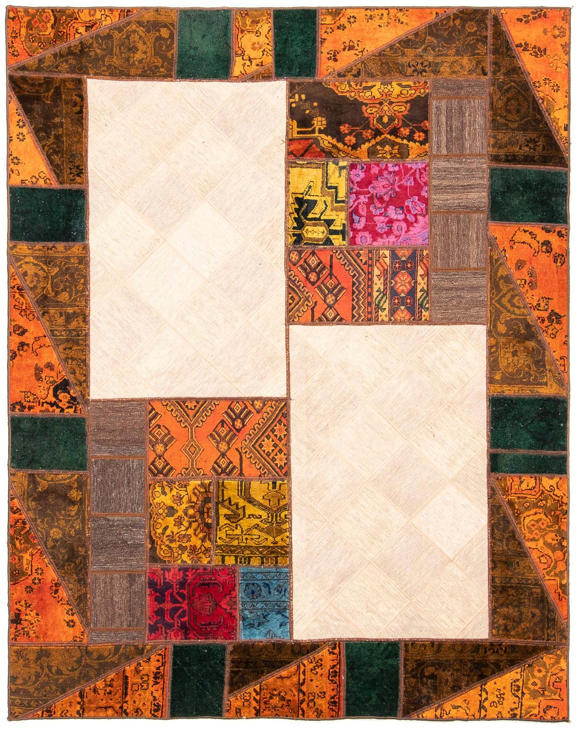 morgenland Teppich »Patchwork - 249 x 194 cm - mehrfarbig«, rechteckig, 7 m günstig online kaufen