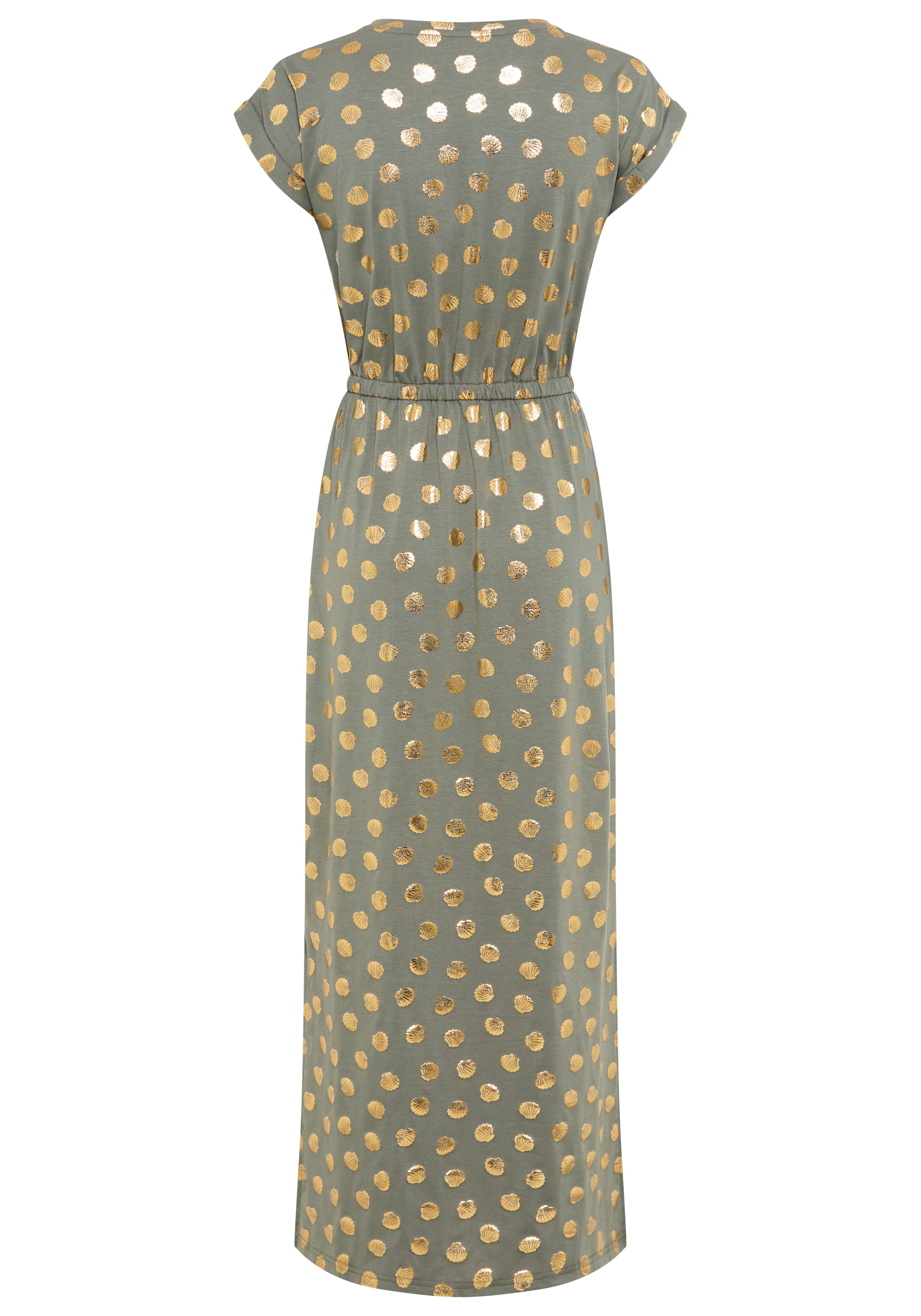 KangaROOS Maxikleid Eingrifftaschen knöchellang, für Casualmode und Streetwear, aus elastischem Material