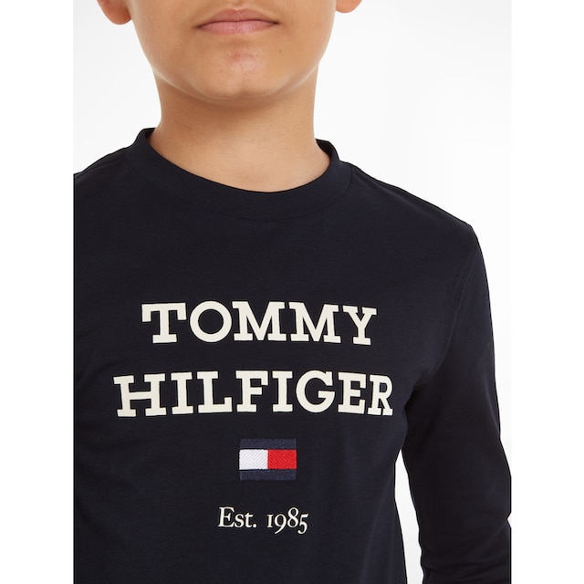 LOGO online Tommy der Logo auf TEE Brust Langarmshirt »TH bei mit großem L/S«, Hilfiger