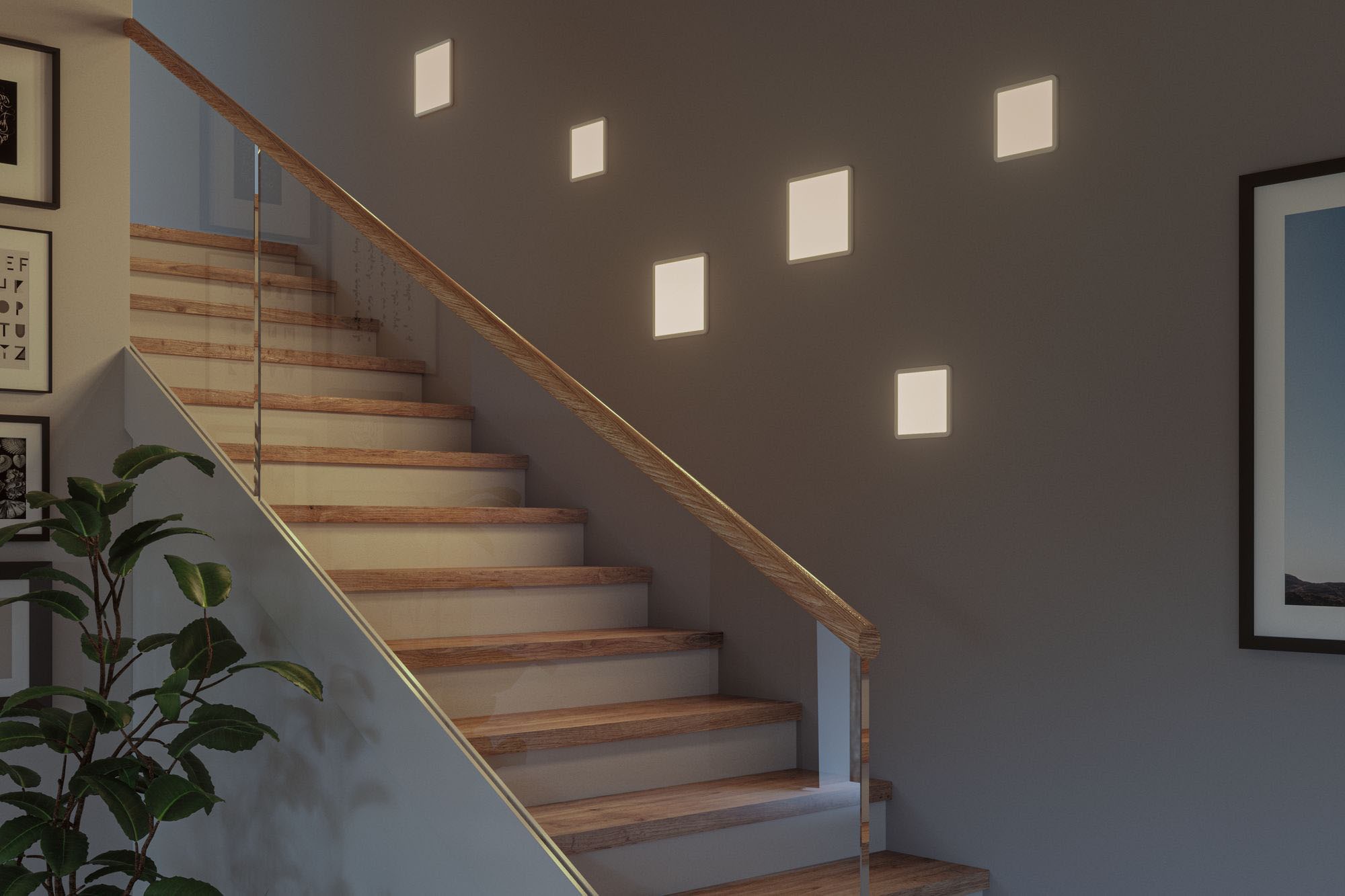 Paulmann LED Bad-Einbauleuchte »Areo«, Schutzart IP44, 3-Stufen-dimmbar, Gr. 23 x 23 cm, inkl. LED-Leuchtmittel