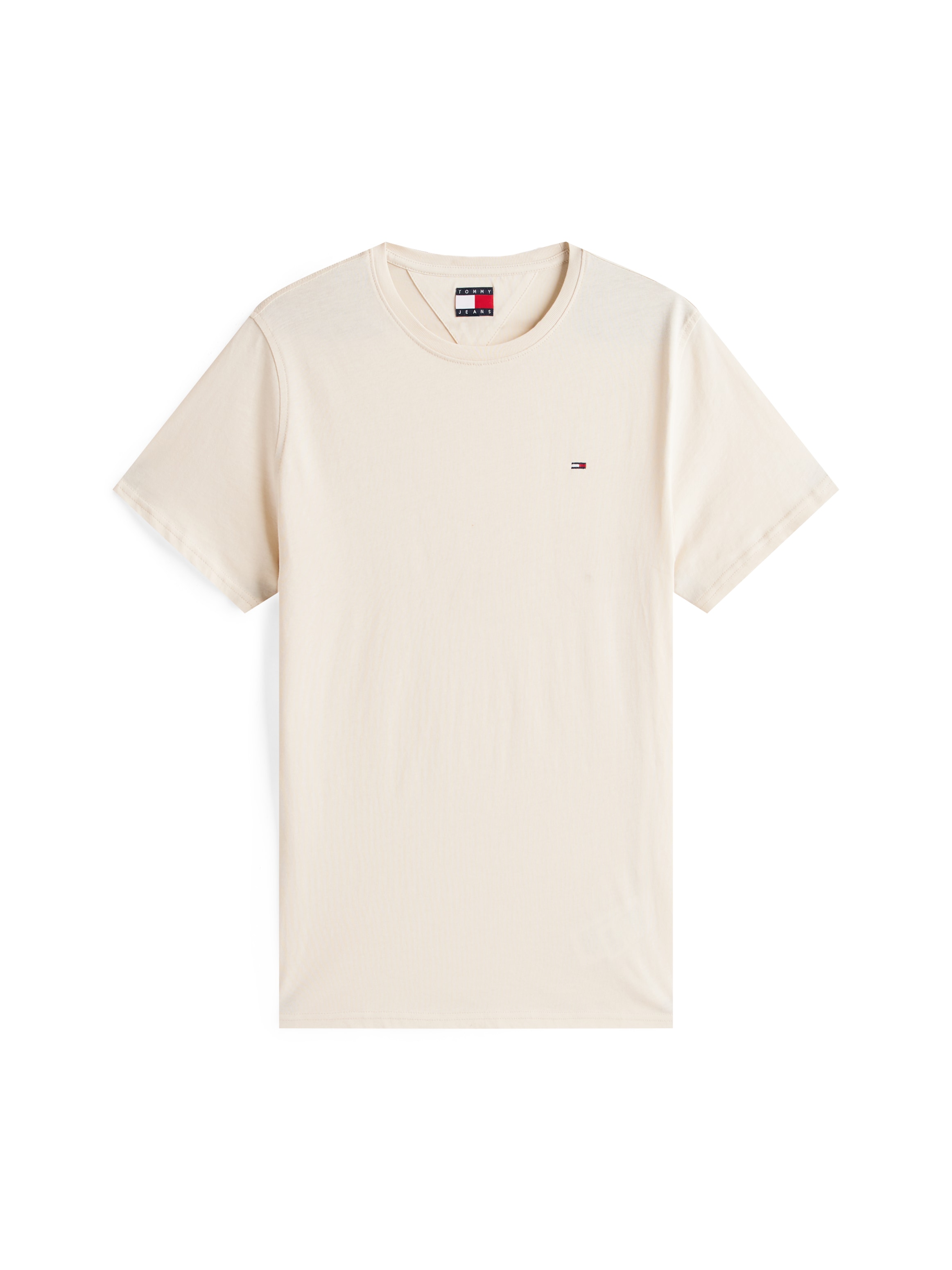 Tommy Jeans T-Shirt »TJM ESSENTIAL SOLID TEE« mit Rundhalsausschnitt und dezenter Logo-Flag