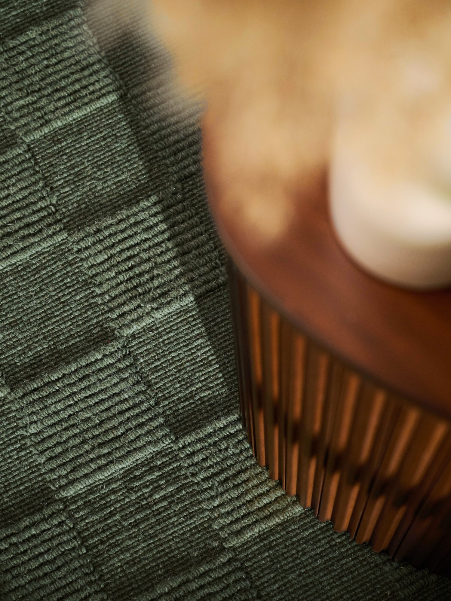 Villeroy & Boch Wollteppich »Scala« rechteckig 10 mm Höhe Handgewebt, Wolle, Kariert, Natur, 3D-Struktur, Karo, Wohnzimmer