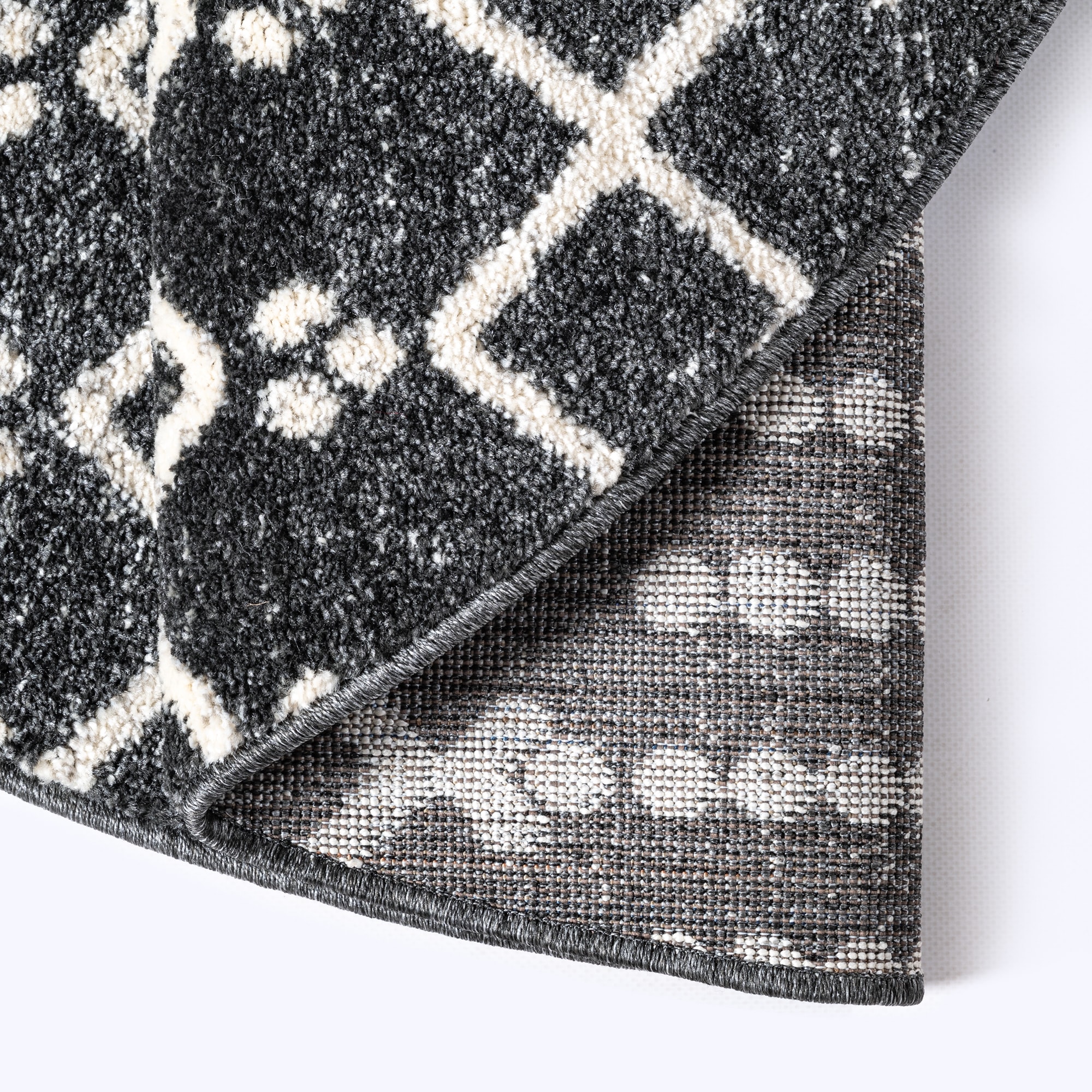 Sanat Teppich »Boho 8205« rund 10 mm Höhe Kurzflor, robust, Boho, Scandic, für Fussbodenheizung geeignet