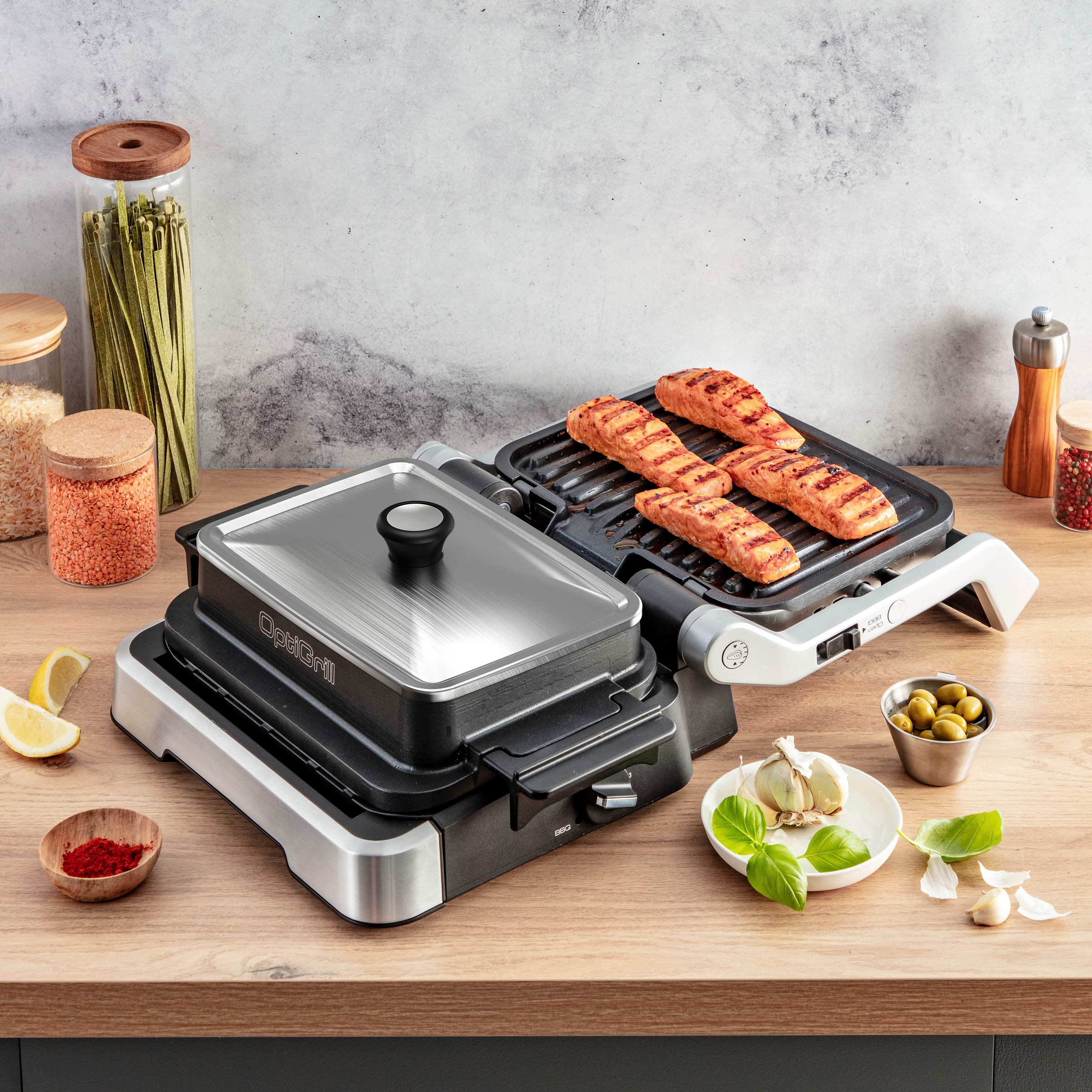 Tefal Deckel »XA7318«, (1 tlg.), OptiGrill Zubehör, kompatibel mit Tefal Backschale, zum Warmhalten