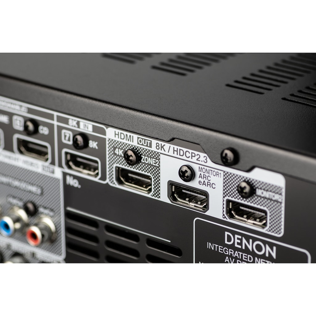 Denon AV-Receiver »AVCX4700 -9-Kanal«, 9, (LAN (Ethernet)-WLAN-Bluetooth automatische Lautsprecherkalibrierung-USB-Mediaplayer-Video Upscaling-Sprachsteuerung)