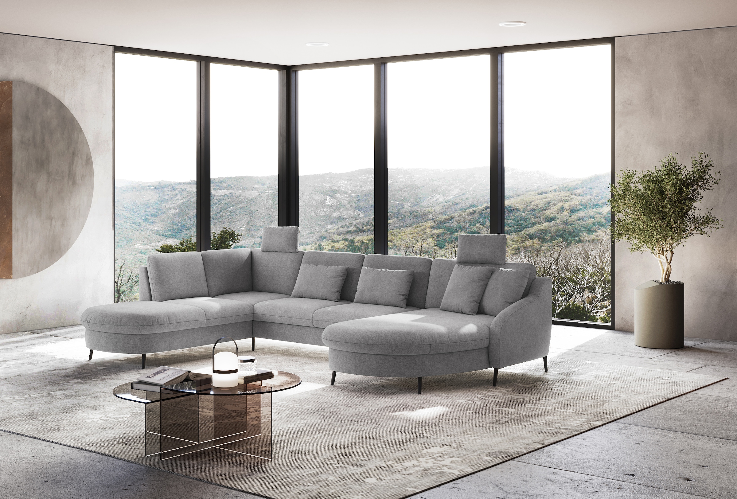 sit&more Wohnlandschaft »Soul U-Form«, wahlweise mit Bett und Bettkasten