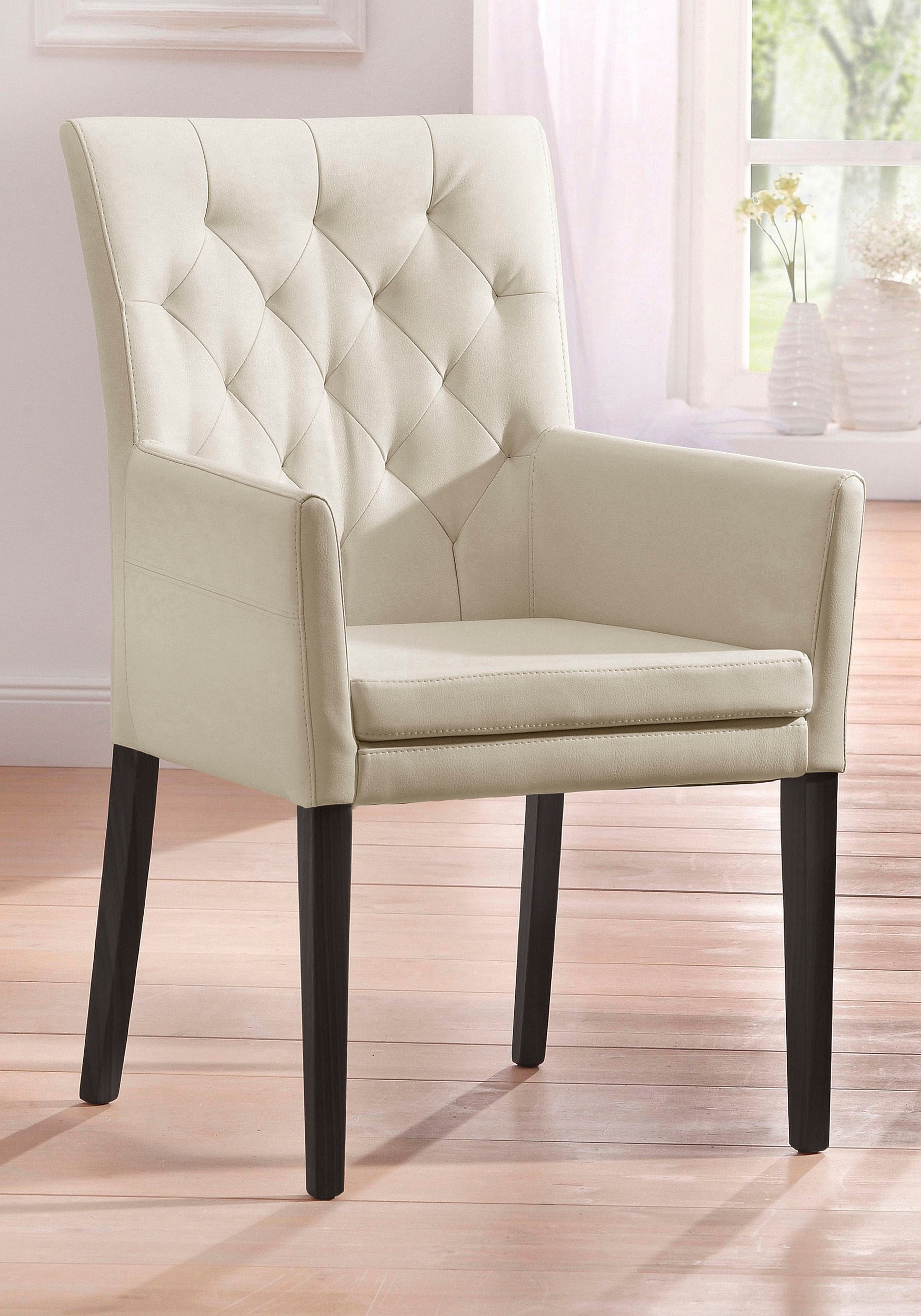 Home affaire Armlehnstuhl »Colorado« () 1 Stk.Beine aus massiver Buche, wen günstig online kaufen