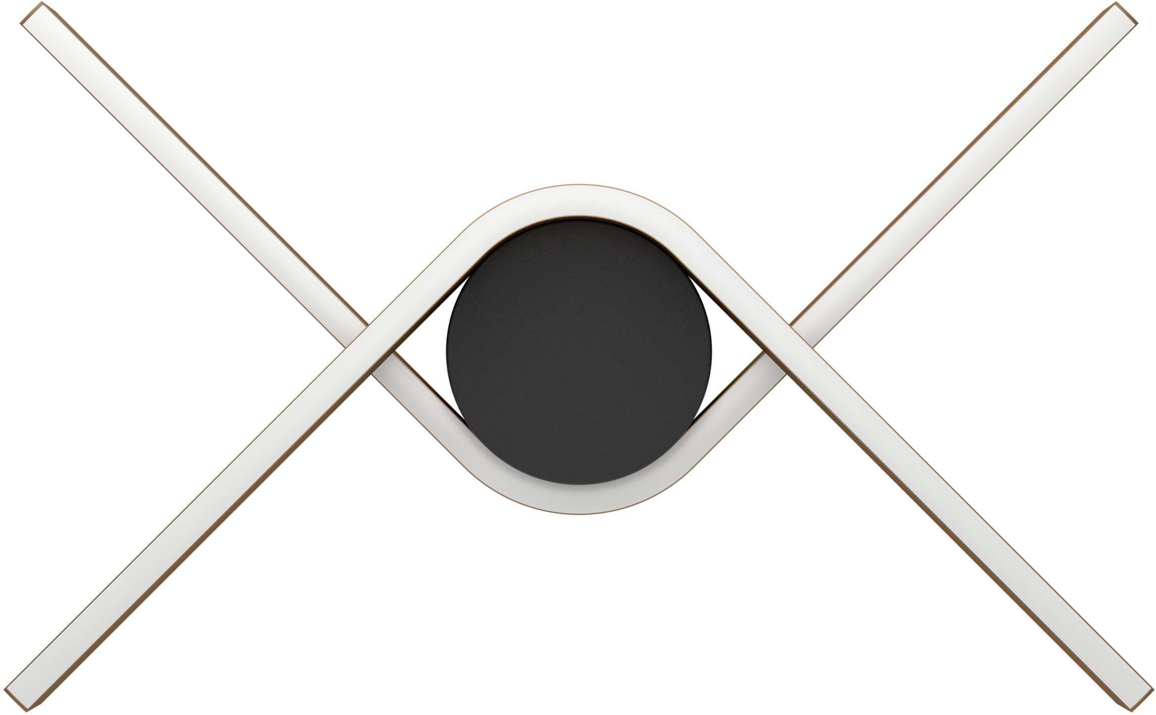 EGLO Deckenleuchte »FOLCINO-Z Deckenlampe - Alu, Stahl - LED - 2X18W - IP20« LED-Modul 1 Stk. Kaltweiß | Neutralweiß | RGB | Warmweiß Wohzimmerlampe, Esszimmerlampe, Flur, Schlafzimmer, L64 x B40 x H14 cm