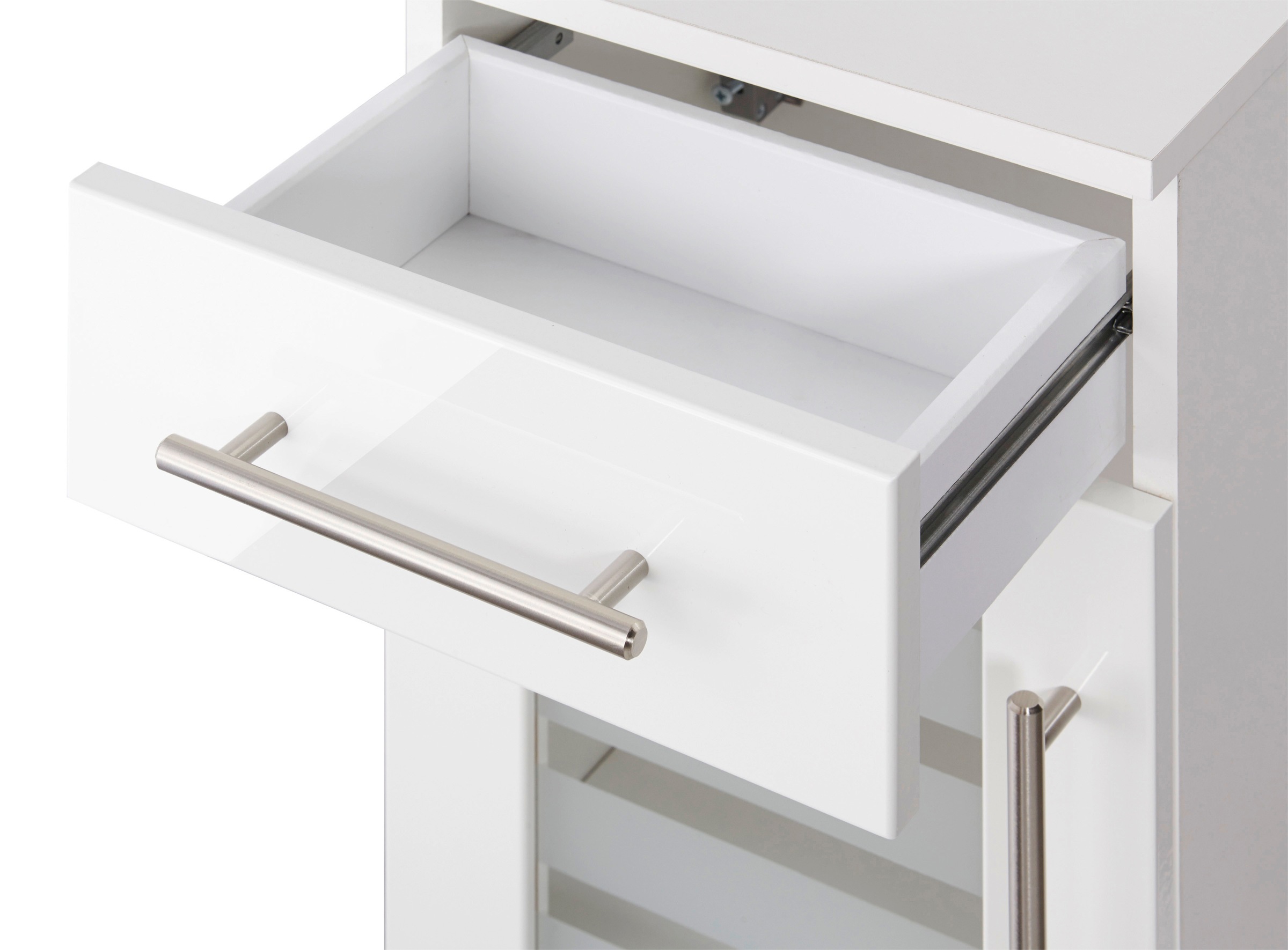 welltime Badmöbel-Set »Jaca«, (4 St.), Badmöbel-Set mit hochglanz Fronten