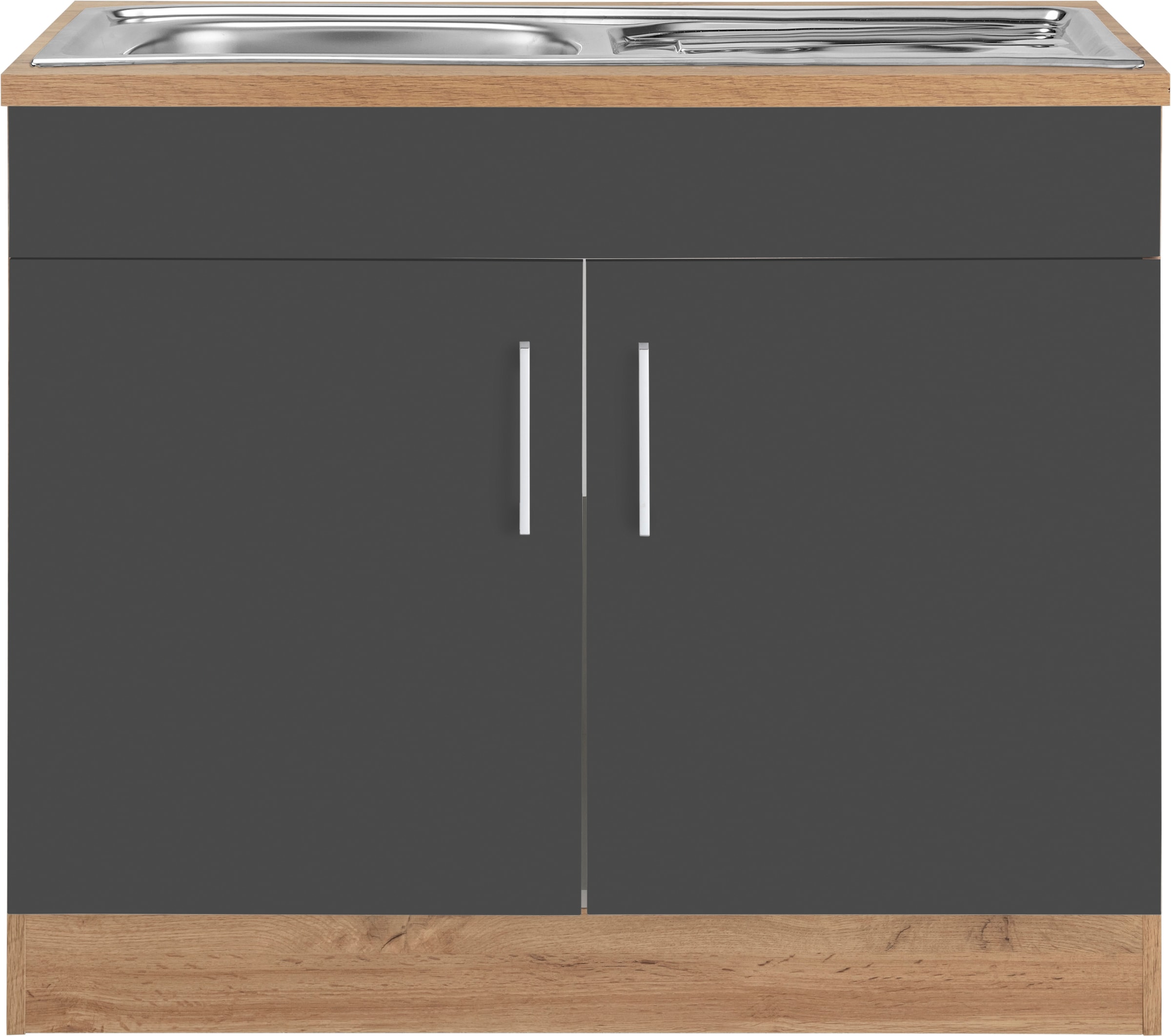 KOCHSTATION Spülenschrank »KS-Colmar«, 100 cm, mit Metallgriff