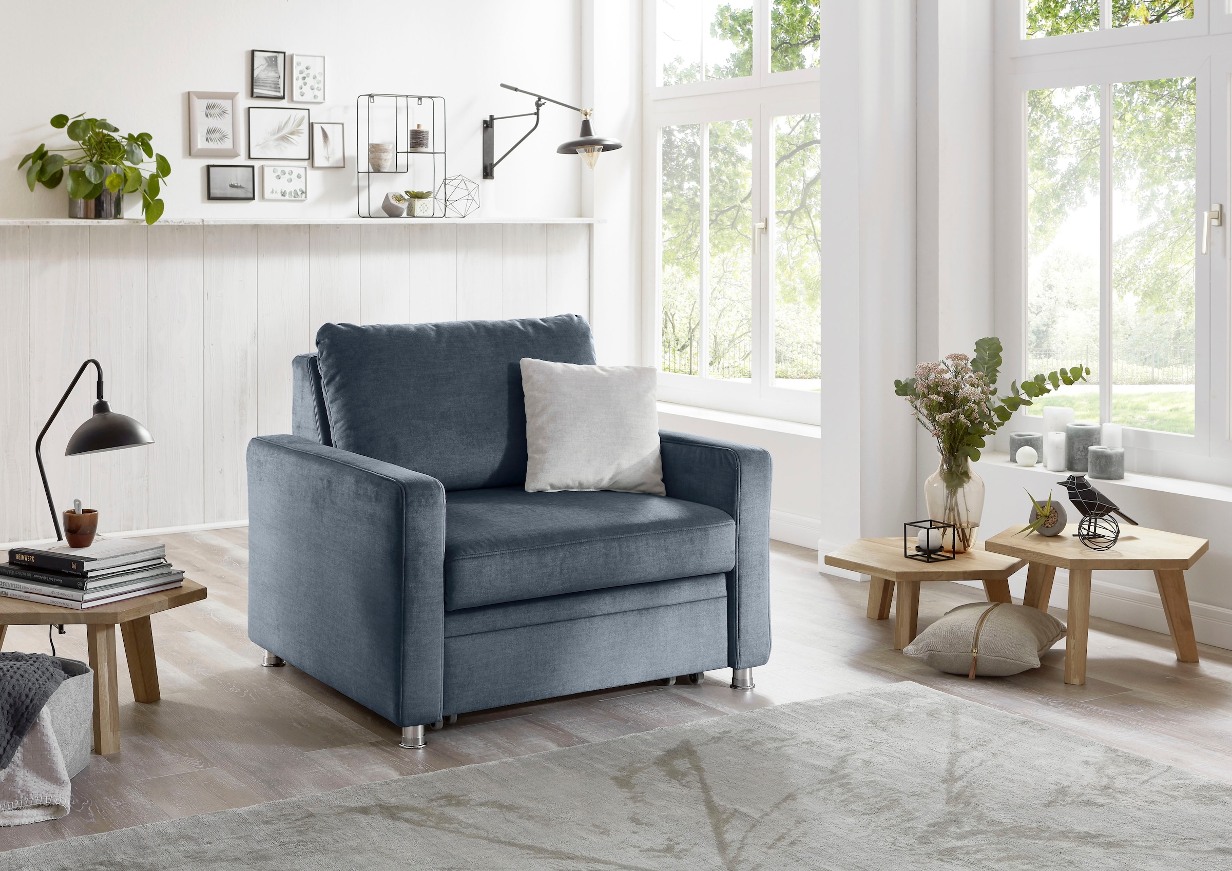 Die PlanBar Schlafsofa »MP-PD19021« mit Längsschläferfunktion 80x210 cm günstig online kaufen