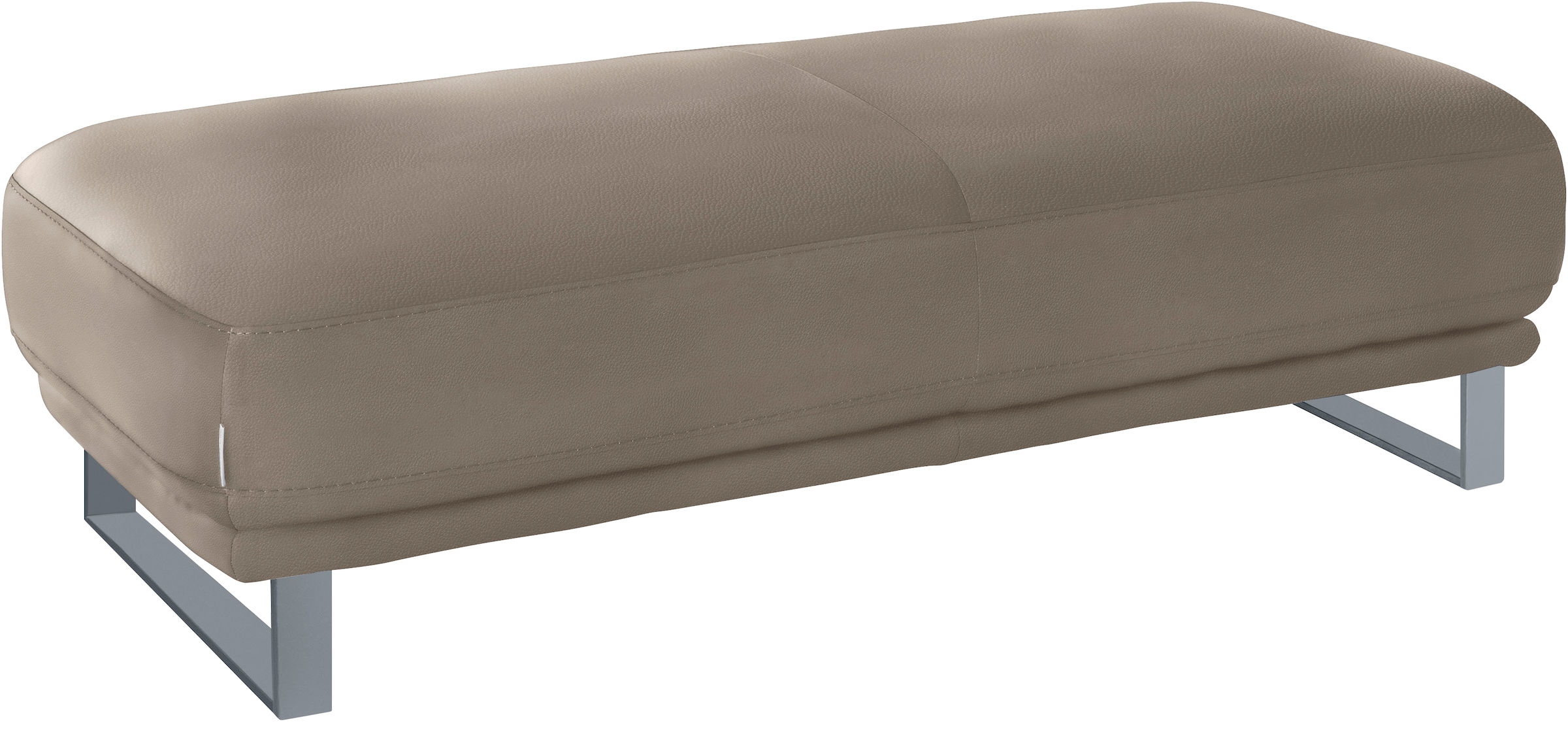 W.SCHILLIG Hocker »montanaa«, mit Metallkufen in Silber matt, Breite 141 cm