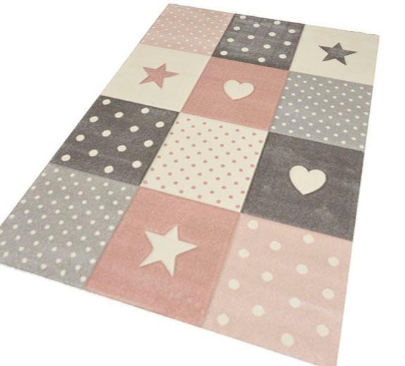 merinos Kinderteppich »Pastel Kids 20339«, rechteckig, 13 mm Höhe, handgearbeiteter Konturenschnitt