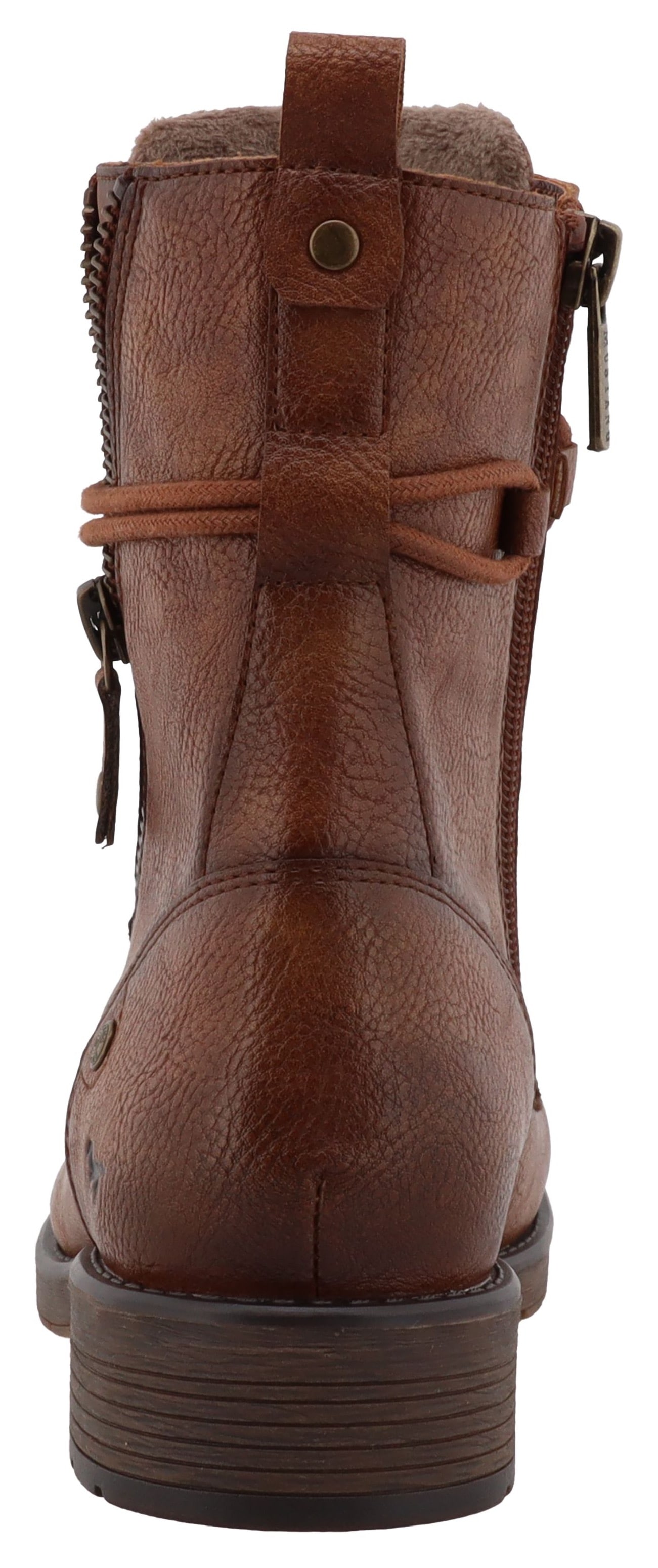 Mustang Shoes Winterstiefelette »Elfi«  Winterstiefel mit Reißverschluss und markanter Schnürung