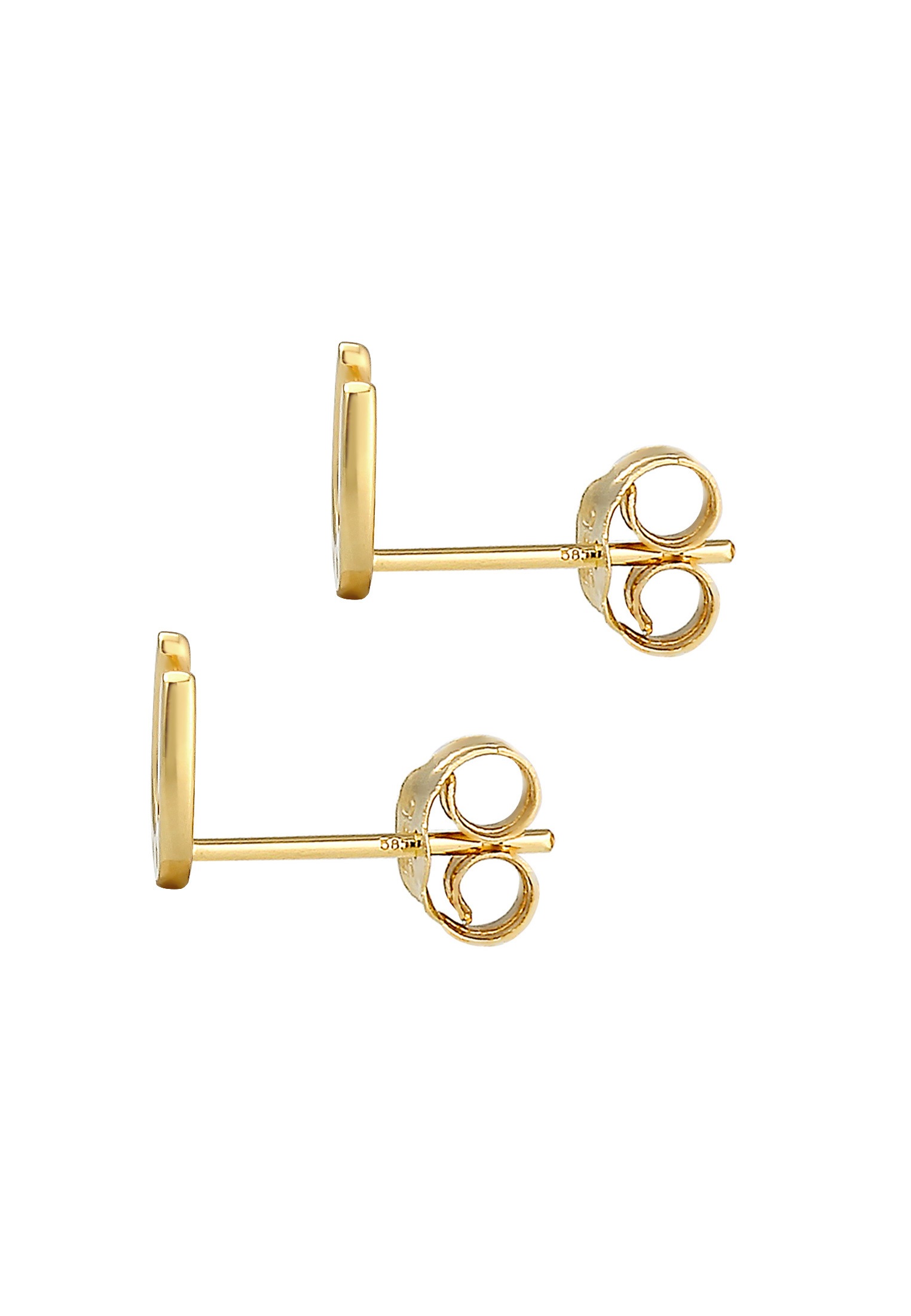 Elli Premium Paar Ohrstecker »Ohrstecker Hufeisen 585 Gelbgold«