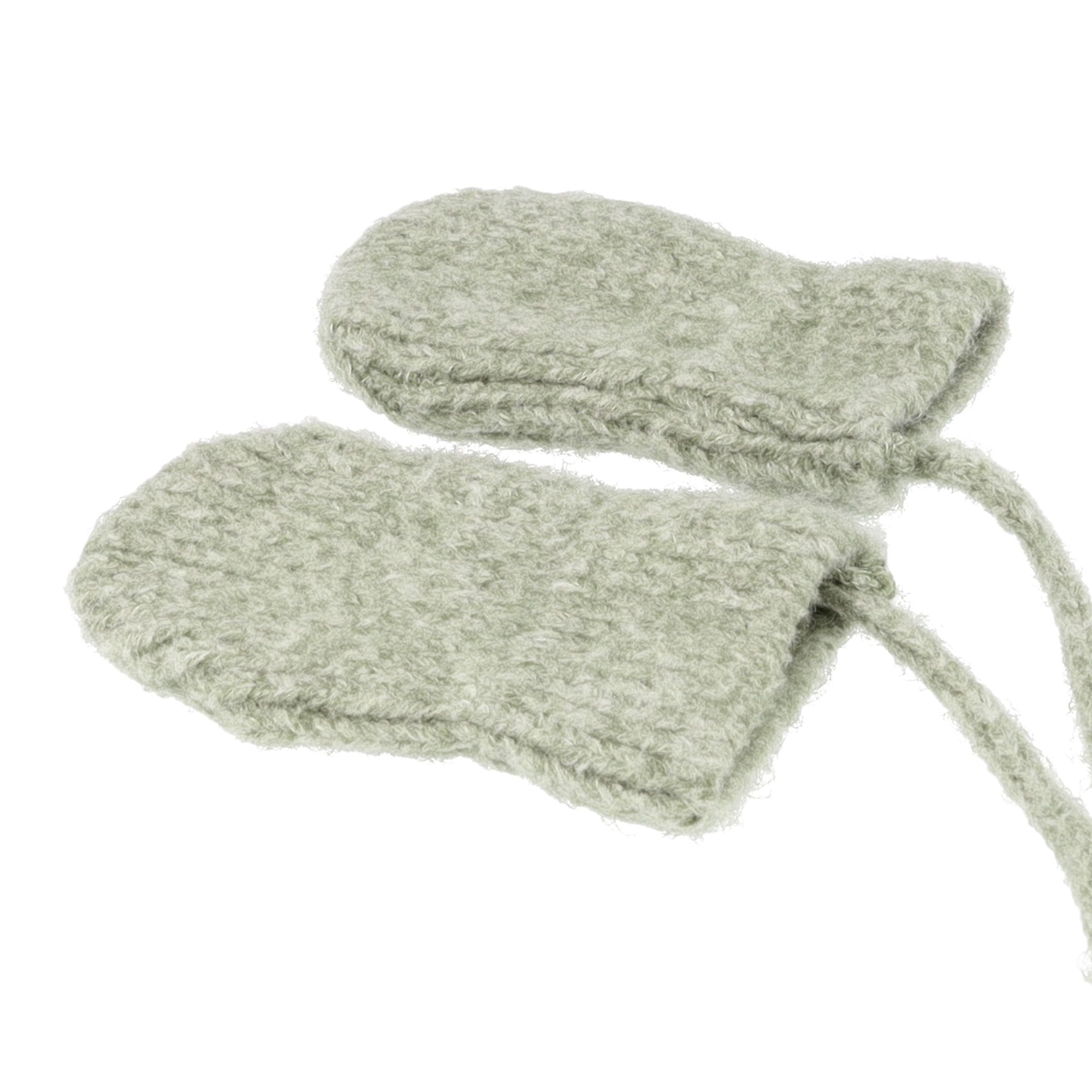 MAXIMO Fäustlinge, ohne Daumen, für Babys, mit Halteband