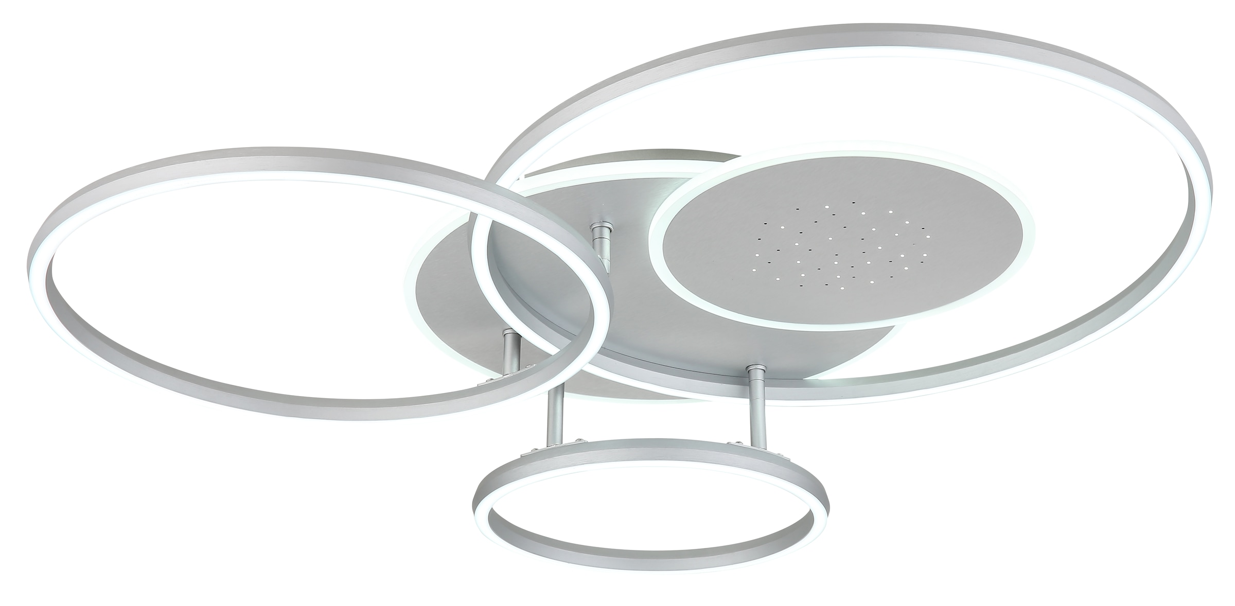 GLOBO LIGHTING Deckenleuchte »JOHNSON« LED-Modul 1 Stk. Smarte LED-Deckenleuchte, dimmbar, Fernbedienung, flexibel
