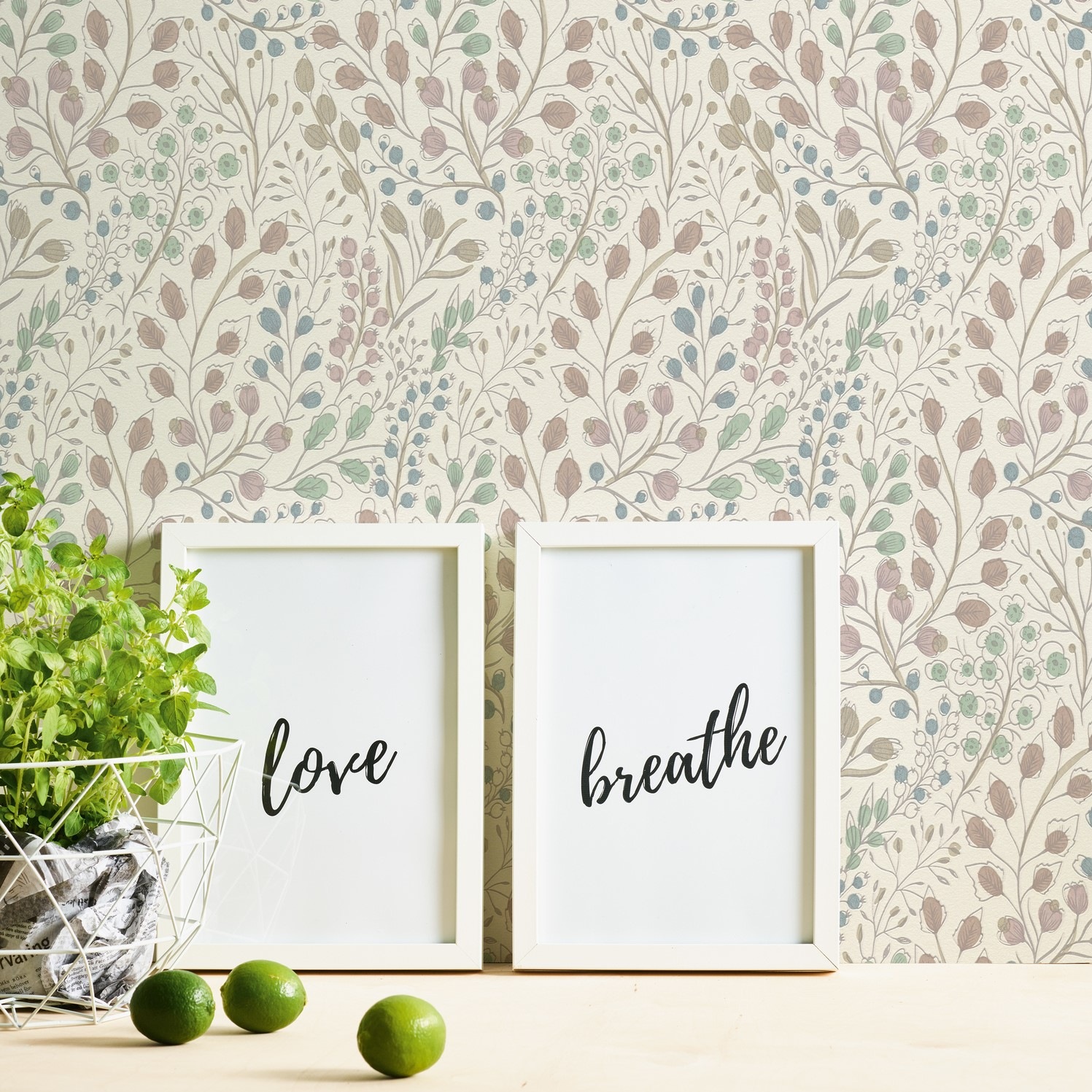 A.S. Création Vliestapete »Attractive 2 Tapete mit Blümchen«, matt-gemustert-neutral, Floral Blumentapete blümchen leicht strukturiert Design Kinderzimmer