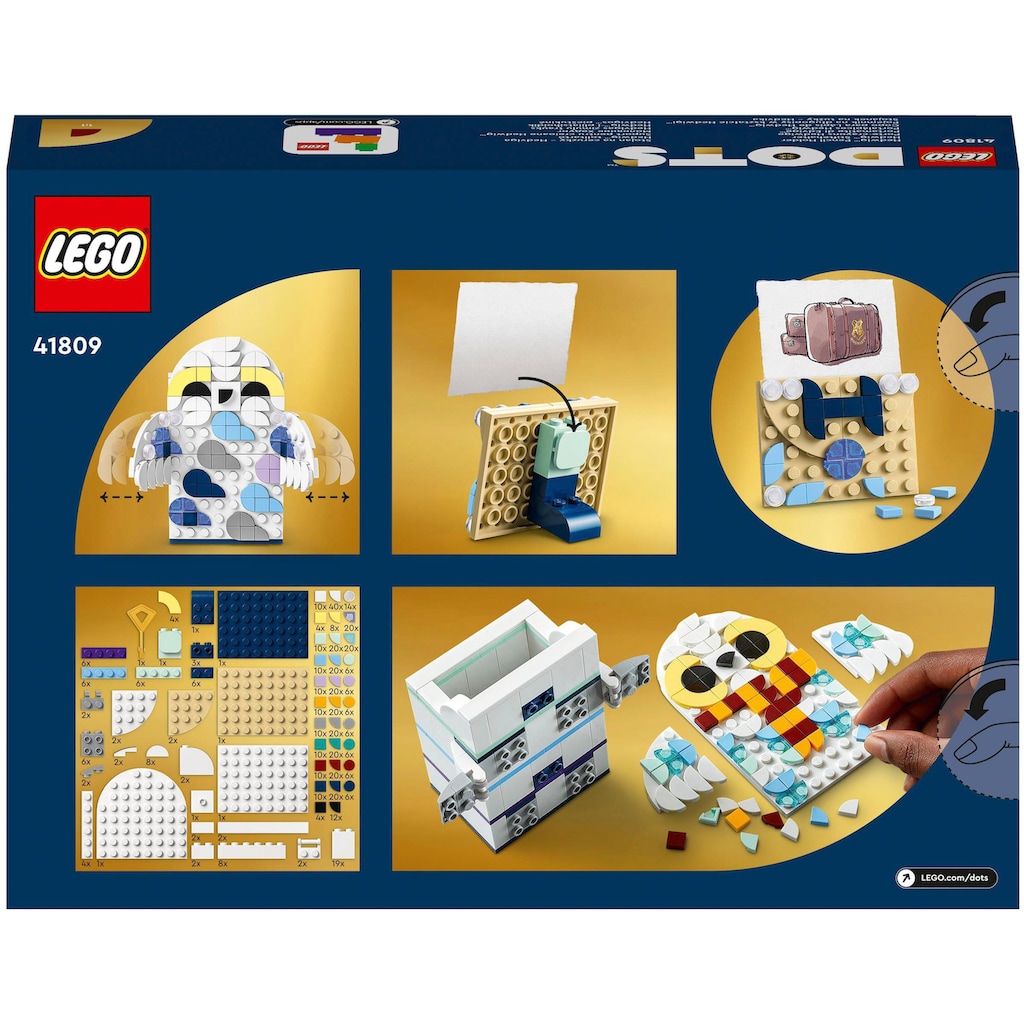 LEGO® Konstruktionsspielsteine »Hedwig Stiftehalter (41809), LEGO® DOTS«, (518 St.)