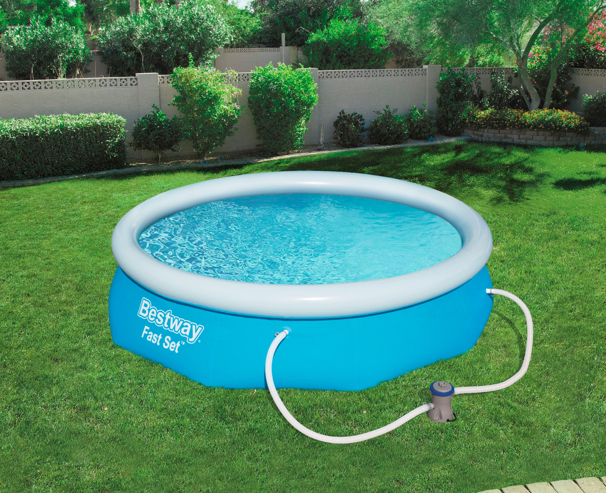 Bestway Quick-Up Pool »Fast Set Pool«, (Set), 305x76 cm, inkl. Filterpumpe