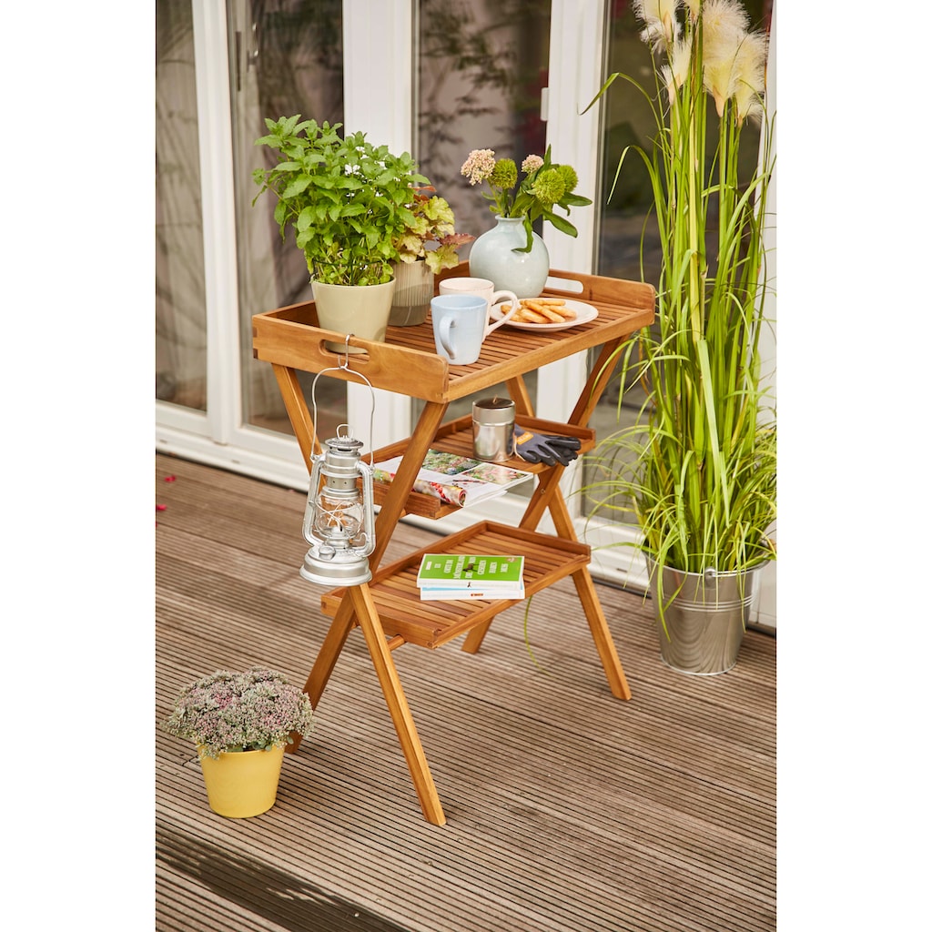 Siena Garden Tabletttisch »Caruna«, (4 St.)