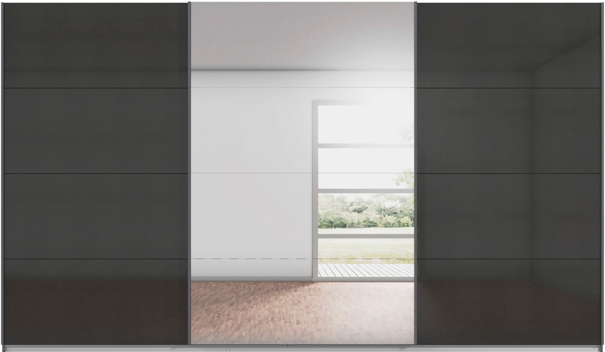rauch Schwebetürenschrank »Kleiderschrank Schrank OTTO´S CHOICE Garderobe AGORDO«, (in zwei Griff-Farben), Top Innenausstattung, in 4 Breiten und 2 Höhen MADE IN GERMANY