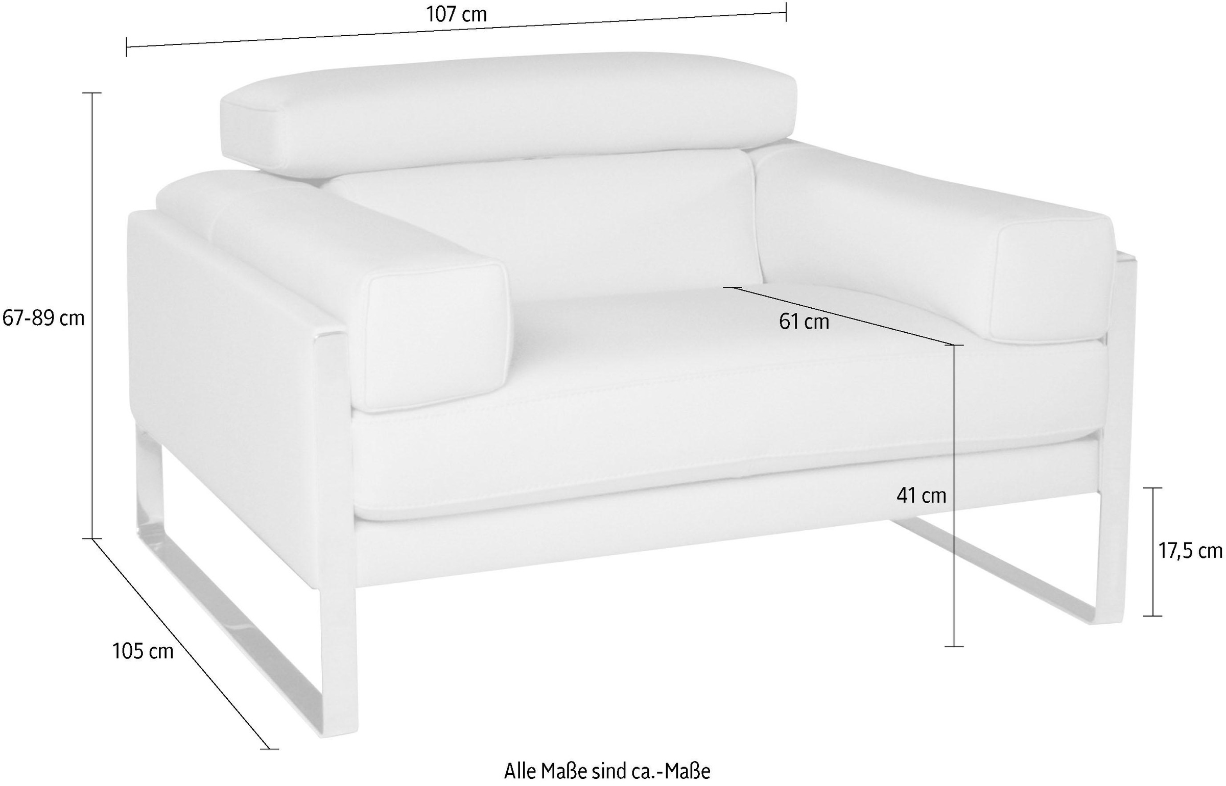 CALIA ITALIA Sessel »Romeo Loungesessel«, extravaganter Designsessel günstig online kaufen