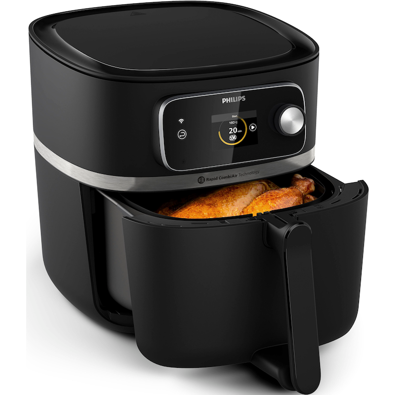 PHILIPS Heißluftfritteuse »HD9880/90 Airfryer XXL, 8, 3 l« 2000 W mit WiFi Konnektivität, 50 AutoCook Programmen und Warmhaltefunktion schwarz
