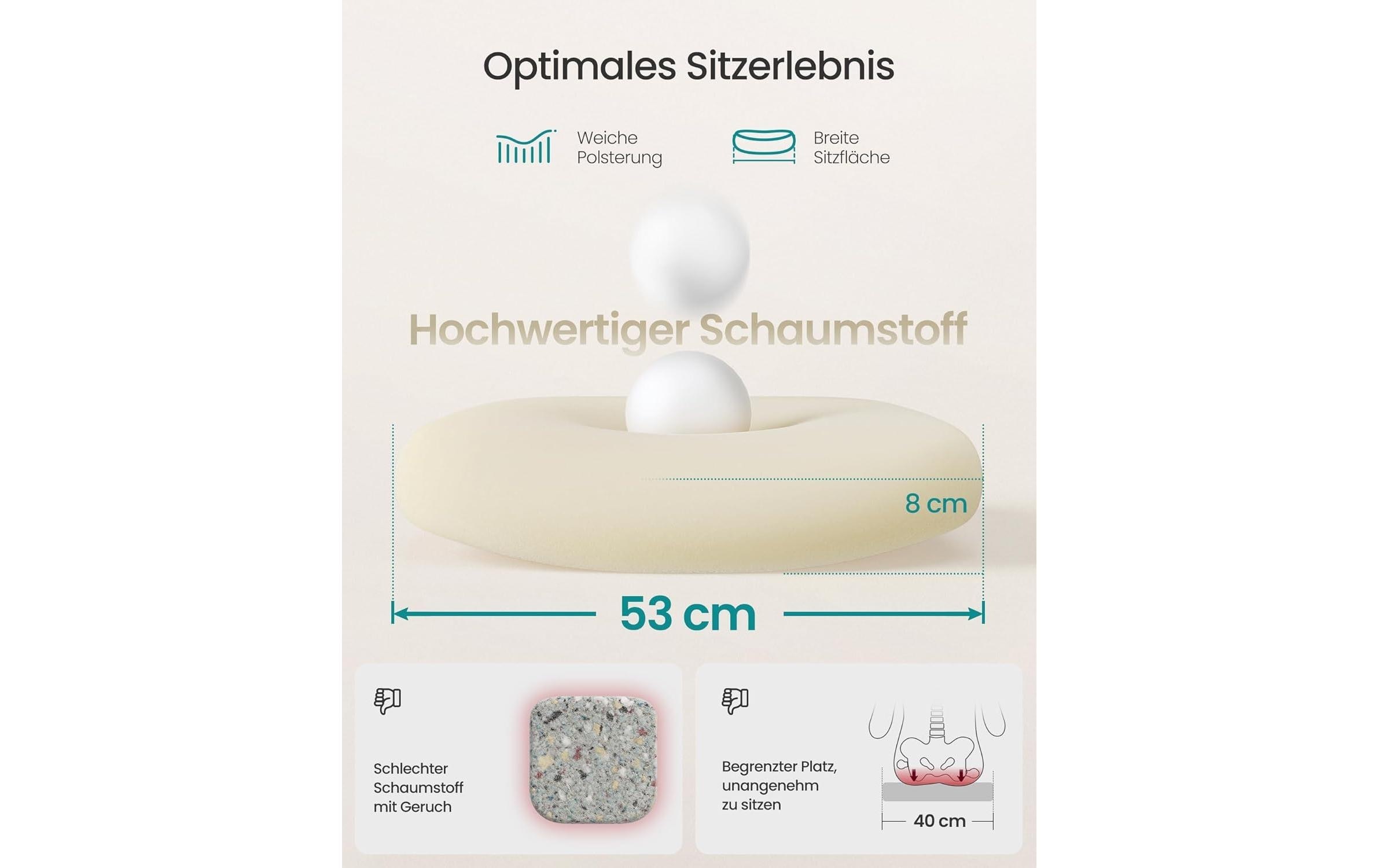 SONGMICS Bürostuhl »mit verstellbarer Lendenstütze und Kopfstütze« ()