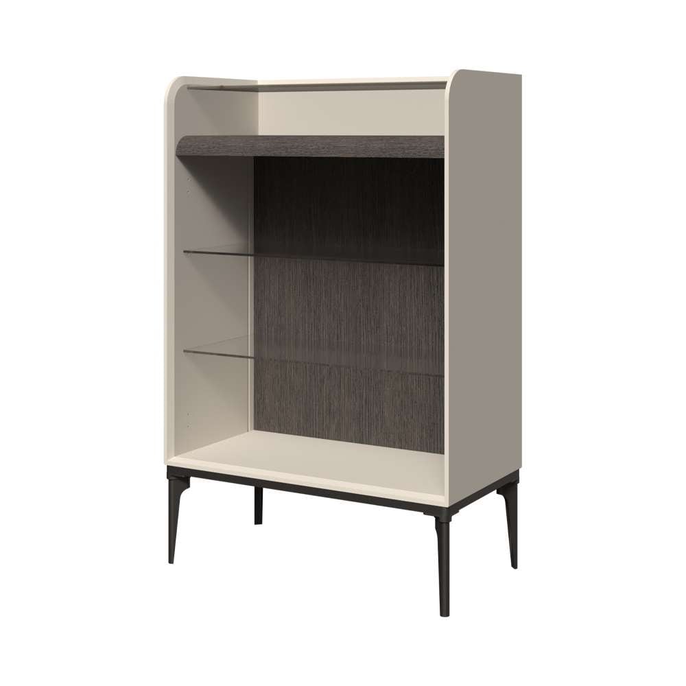 INOSIGN Highboard »Sofy  Sideboard, Kommode, Anrichte, Schrank« UV lackiert, Soft Close Funktion, Metallgestell in Anthrazit Dekor