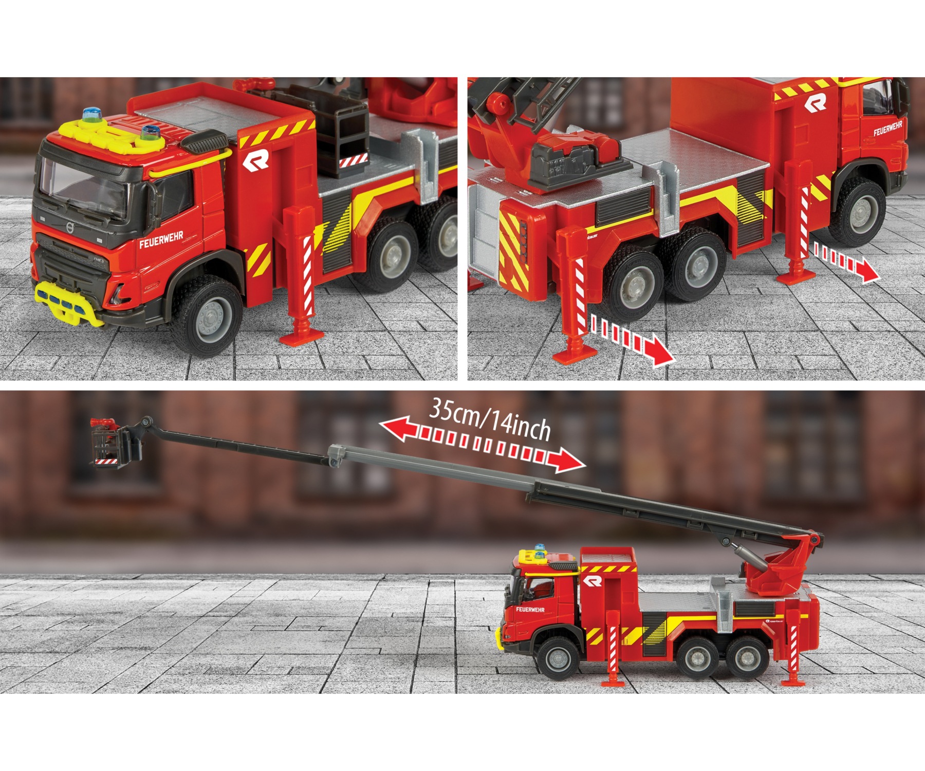 majORETTE Spielzeug-Feuerwehr »Volvo FMX«
