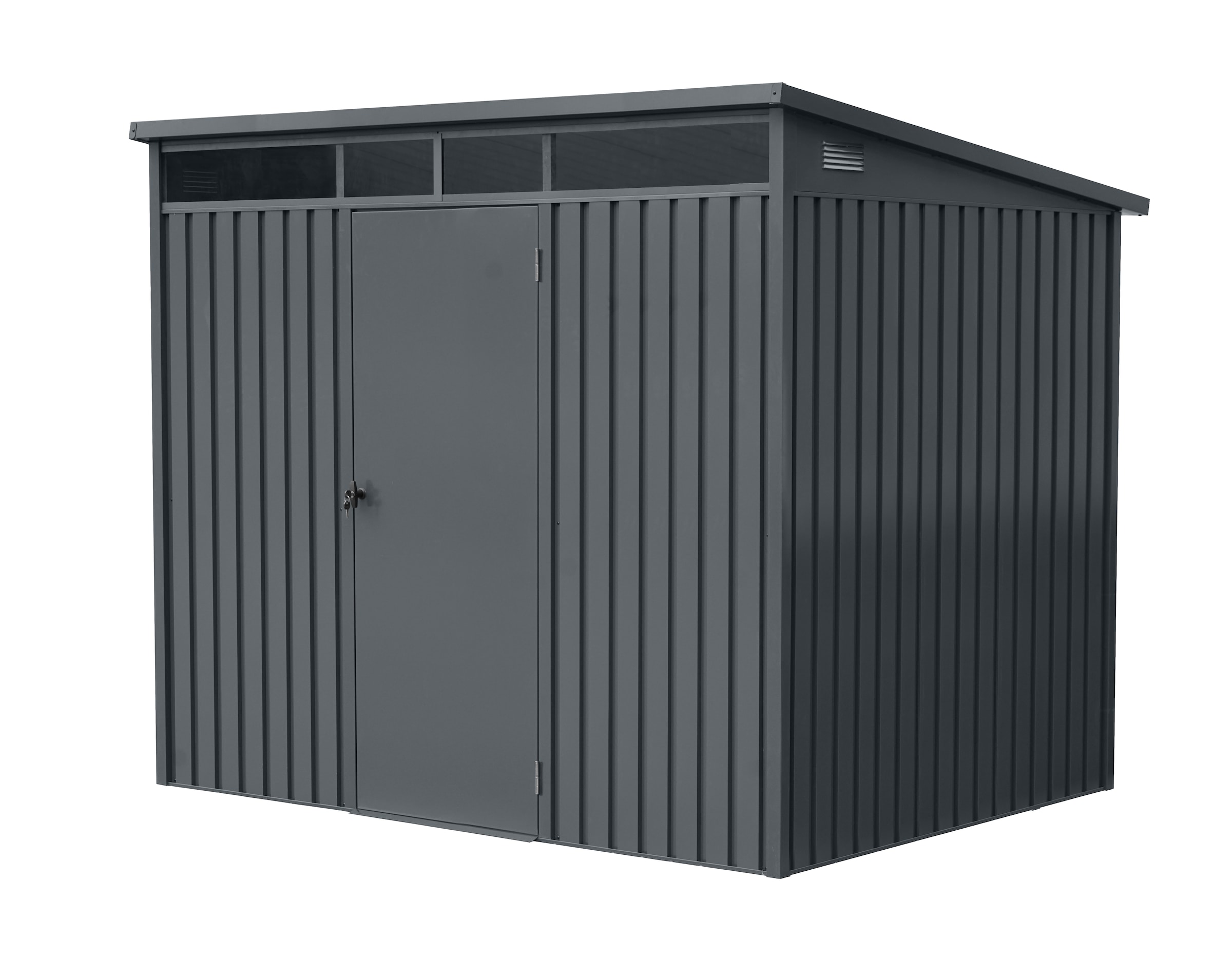 GARDEN 'N' MORE Gerätehaus »Pultdachhaus Basic plus« einfacher Aufbau, Oberlicht, Langlebig, abschließbar