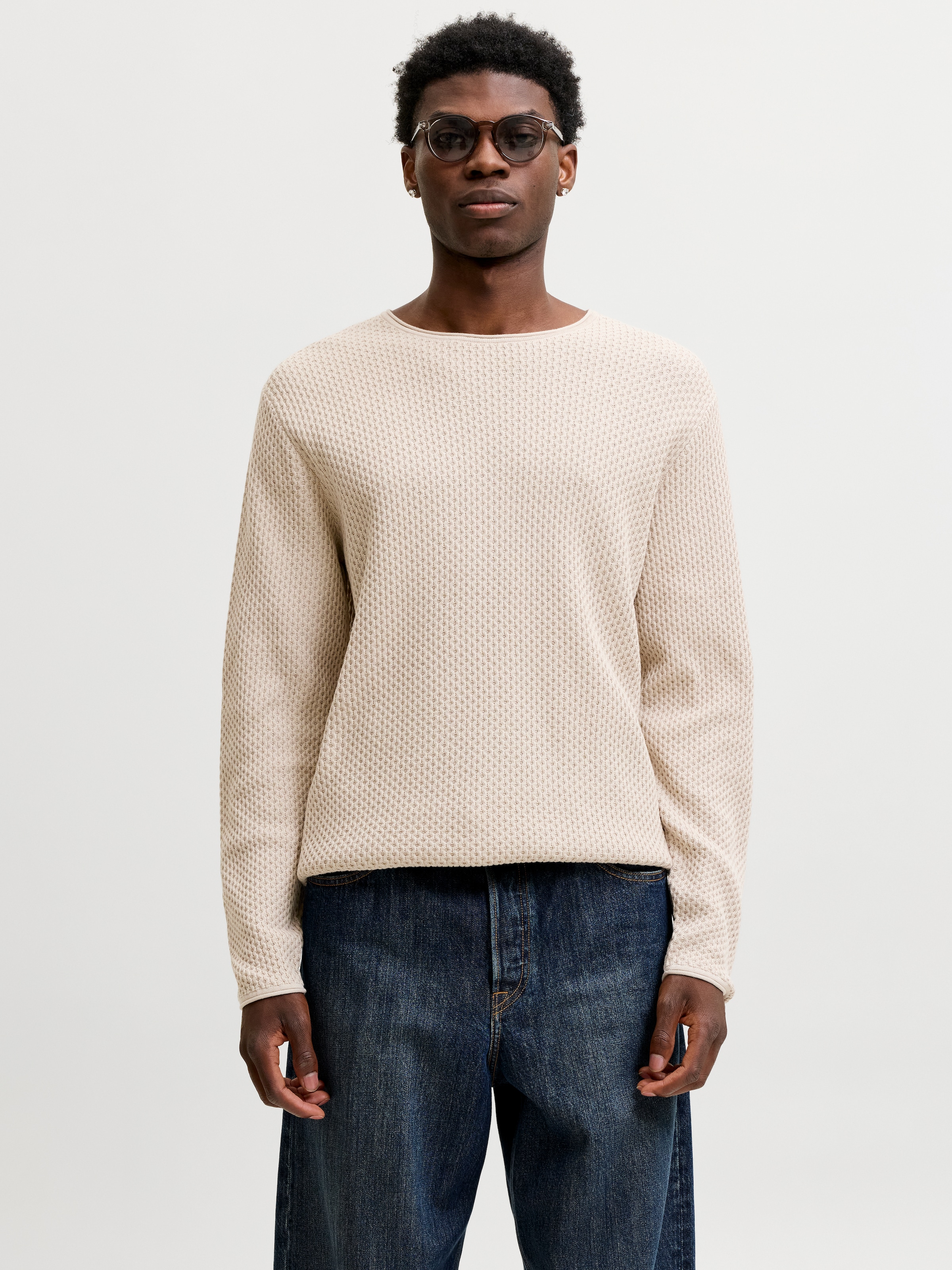 Jack & Jones Rundhalspullover »JPRBLUMASON KNIT CREW NECK SN« Baumwolle, regular fit