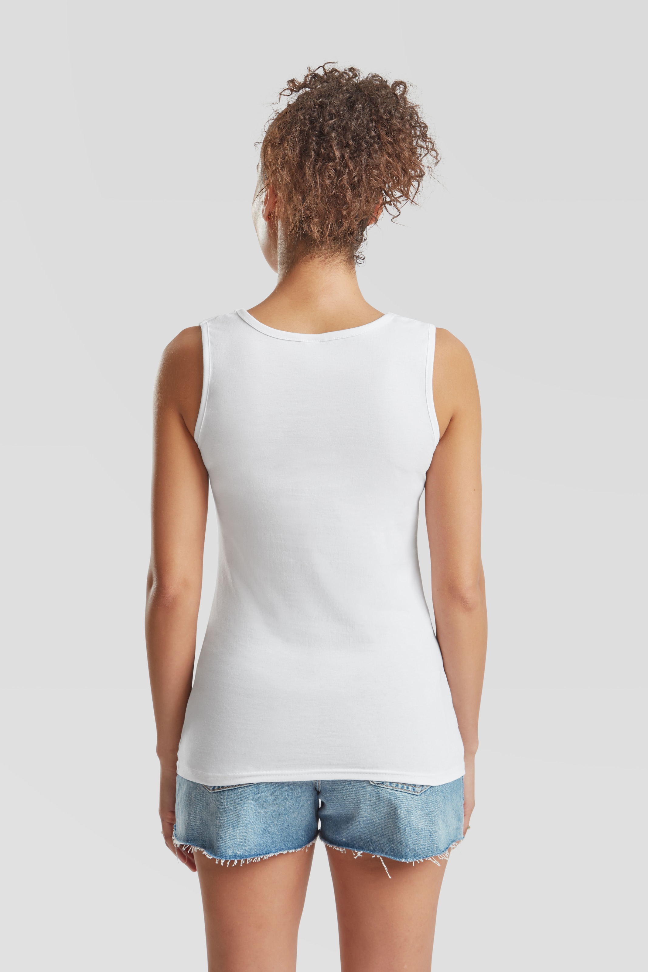 Fruit of the Loom Tanktop Packung, 3 Stk. aus reiner Baumwolle, Rundhals