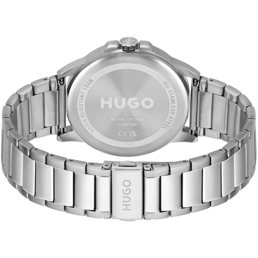 HUGO Quarzuhr »#FIRST, 1530246«, Armbanduhr, Herrenuhr, Mineralglas, anlog