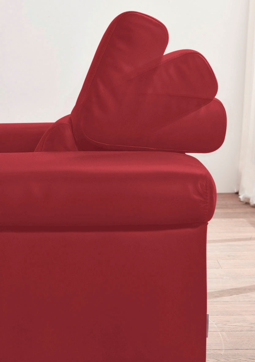 W.SCHILLIG 2,5-Sitzer »finn«, German Design Award 2016, Fußgestell Nussbaum natur, Breite 230 cm