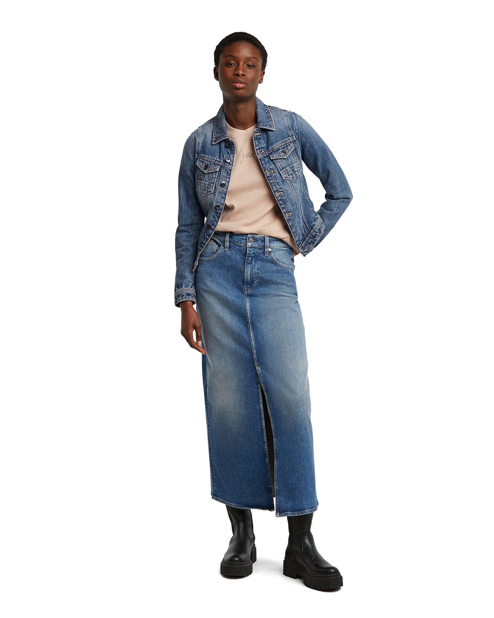 G-STAR Jeansjacke »Pitched Hem Slim Jacke«