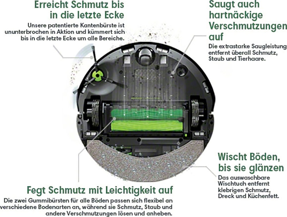 iRobot Saugroboter »Roomba Combo j7+ (c755840) mit autom. Absaugstation«, Saug- und Wischroboter