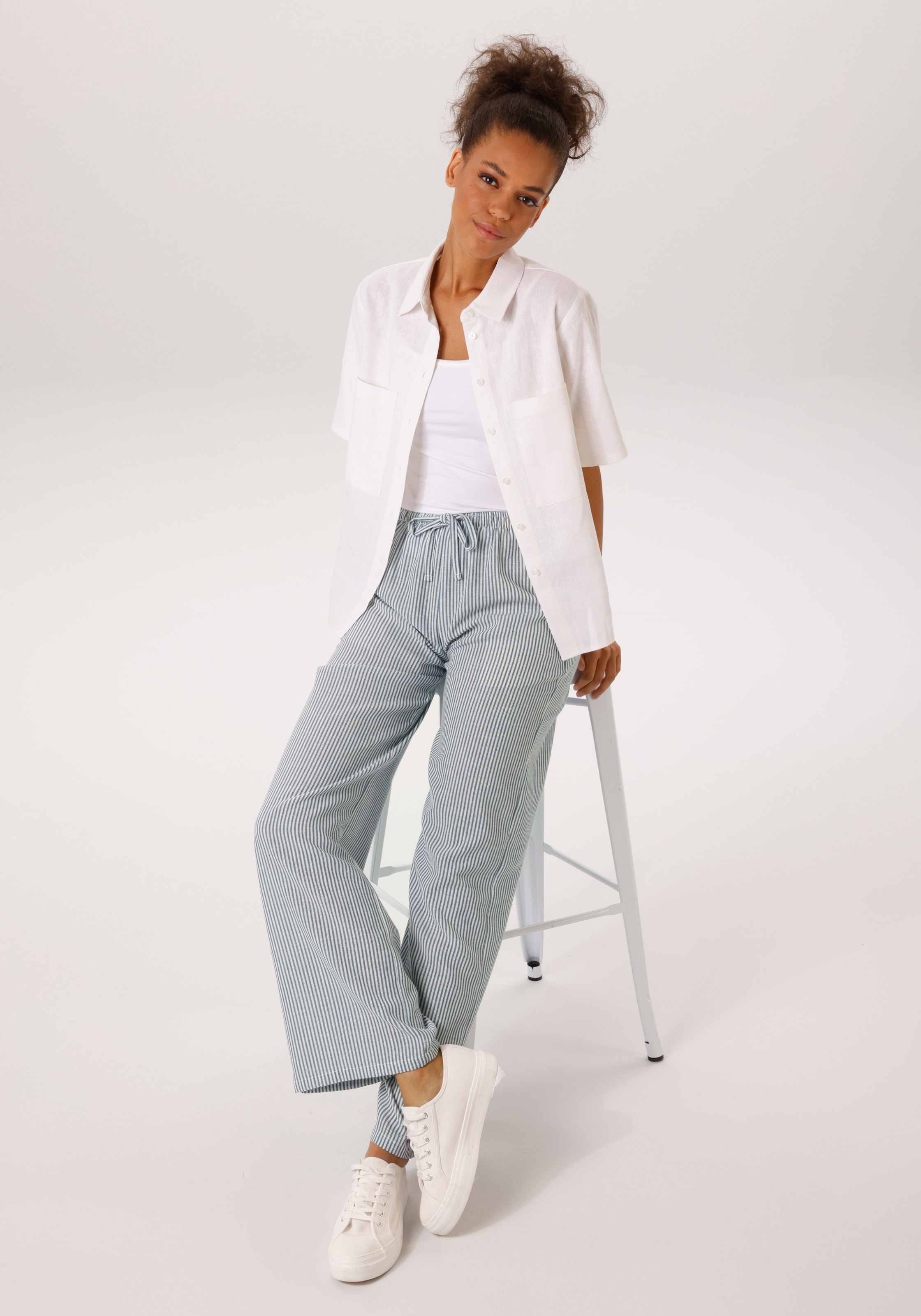 Aniston CASUAL Schlupfhose  im Streifen-Dessin - NEUE KOLLEKTION