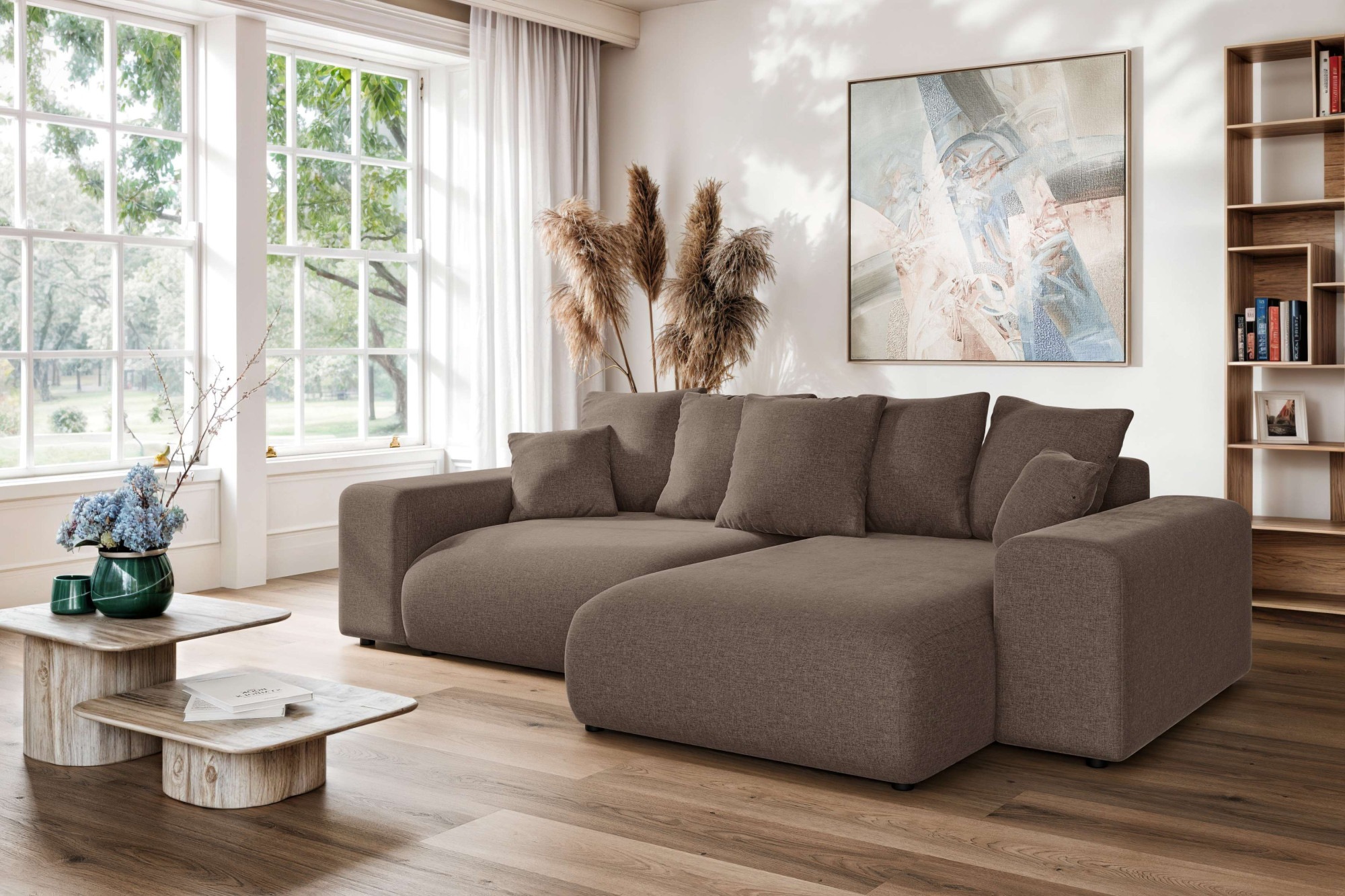 Home affaire Ecksofa »LAKESIDE mit Bettfunktion und Bettkasten, B/T/H 257/1 günstig online kaufen