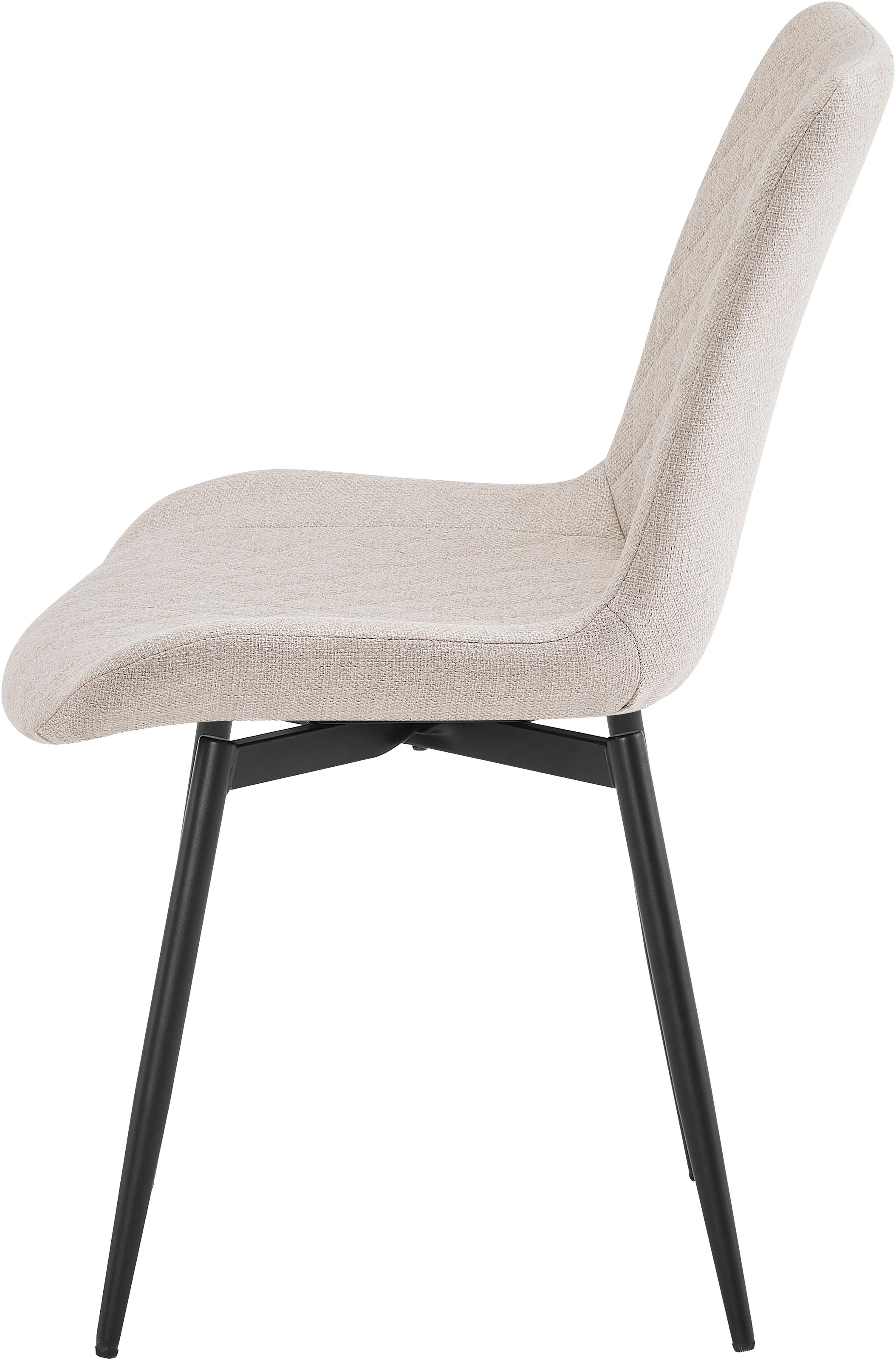 OTTO home Esszimmerstuhl »Juniper« () 2 Stk.Stuhl aus Webstoff mit moderner Rautensteppung und 360° Drehfunktion