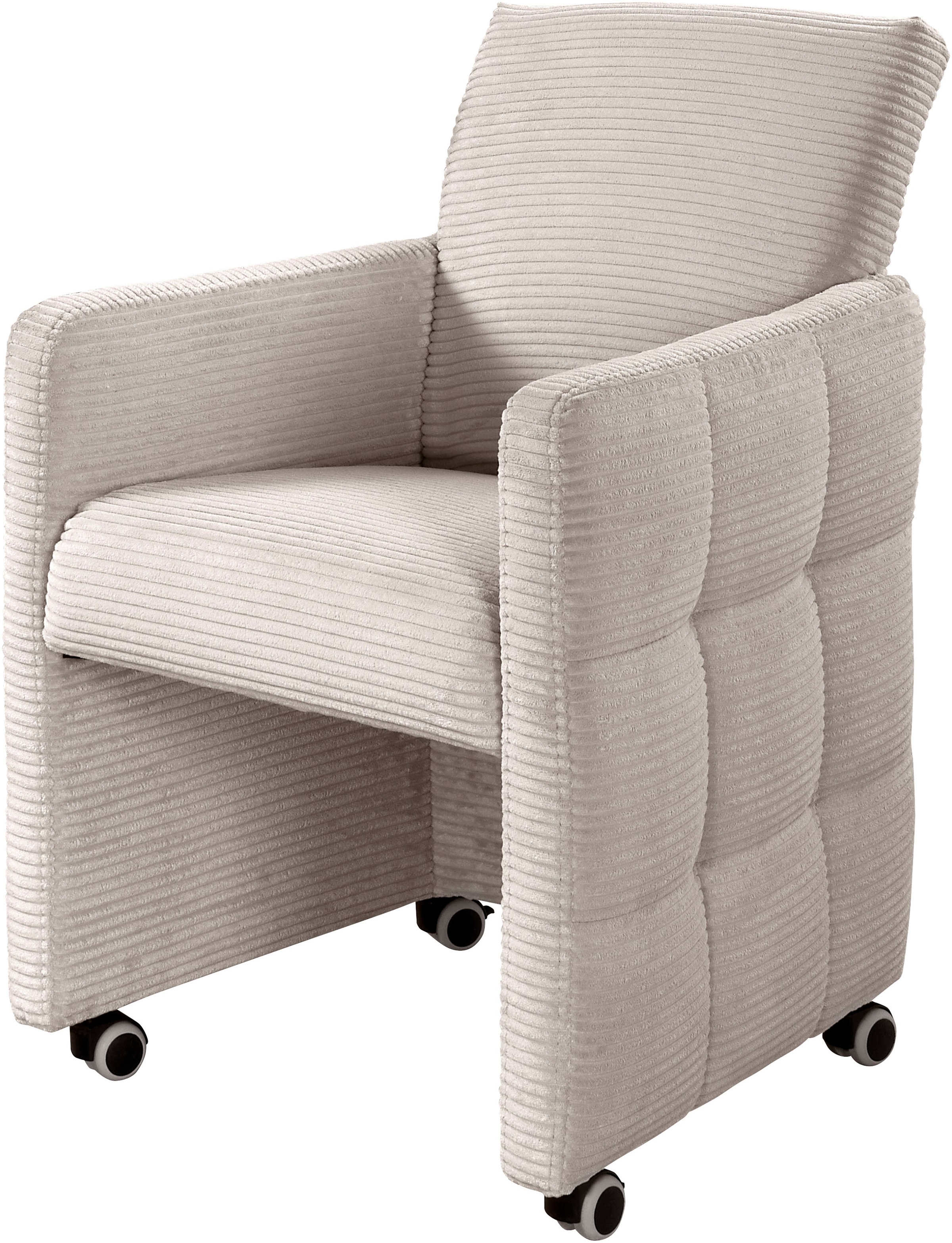exxpo - sofa fashion Esszimmersessel »Barista, Loungesessel auf Rollen mit günstig online kaufen
