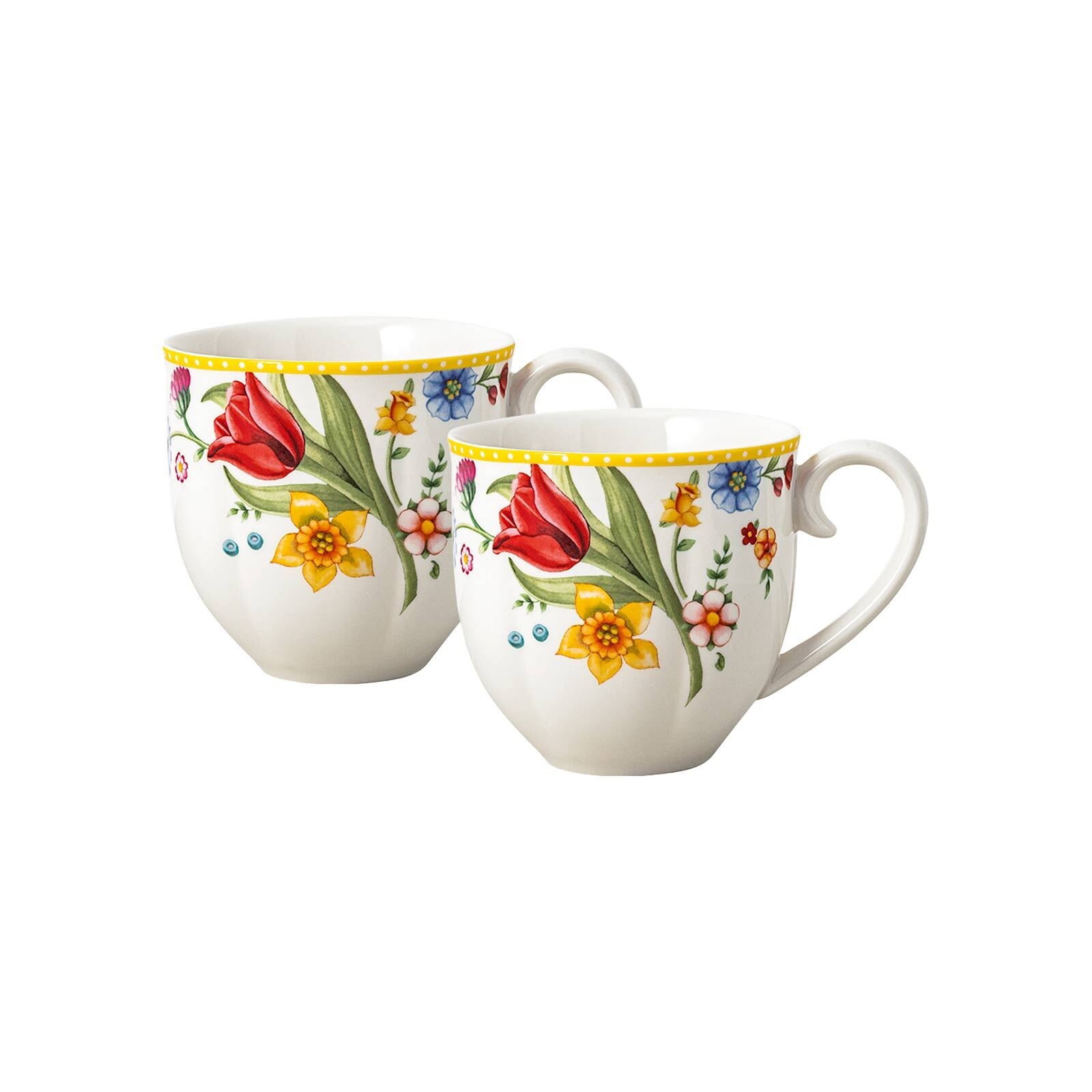Villeroy & Boch Becher »Henkelbecher Spring Awakening 390 ml 2er Set bunt« günstig online kaufen