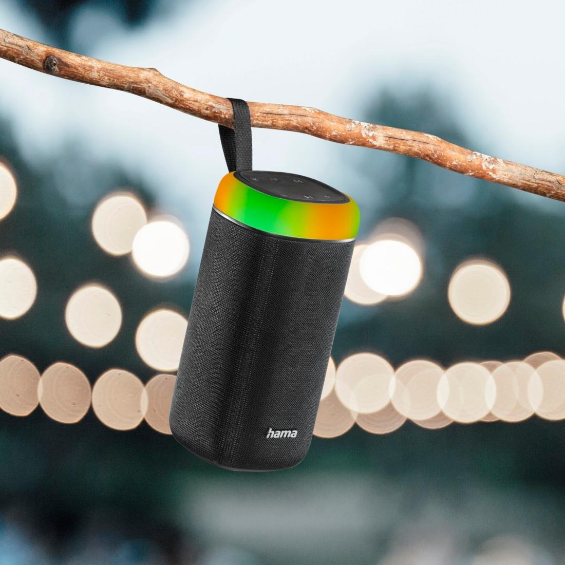 Hama Bluetooth-Lautsprecher »Bluetooth Box LED 360ᵒ Bass W 30 Raten spritzwassergeschützt« Sound auf bestellen Xtra