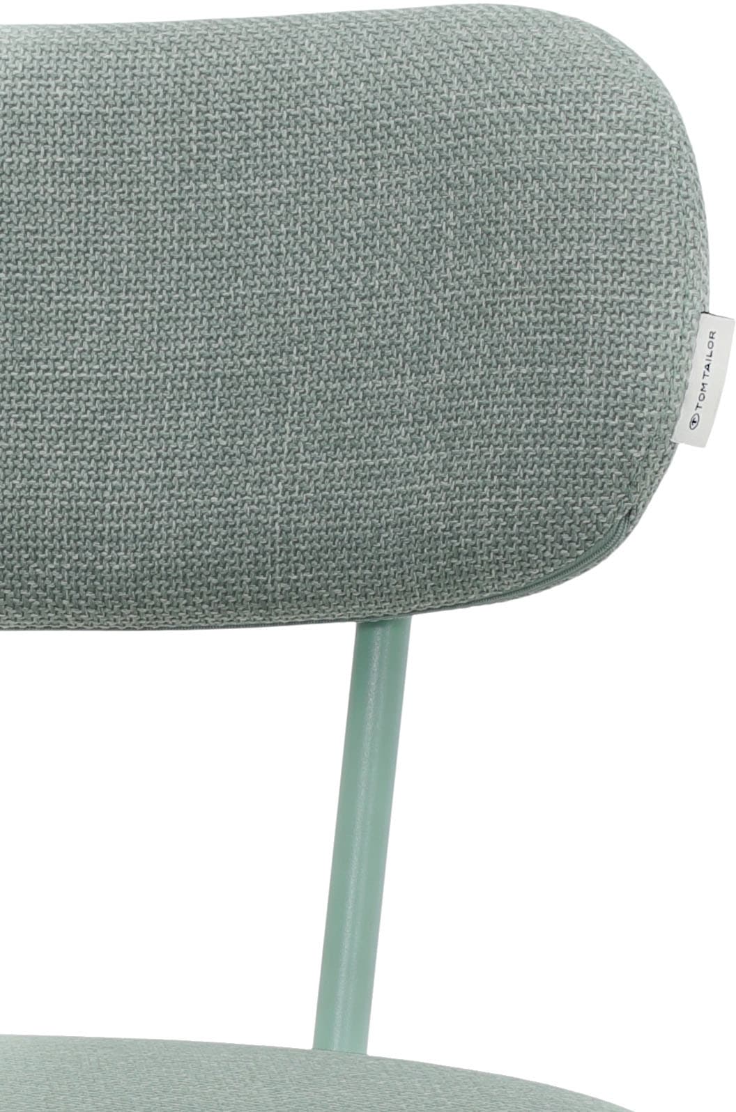 TOM TAILOR HOME 4-Fußstuhl »SOFT PAD CHAIR«, (Set), 2 St., Webstoff, Esszimmerstuhl, 4-Fußgestell, mit Rückenausschnitt