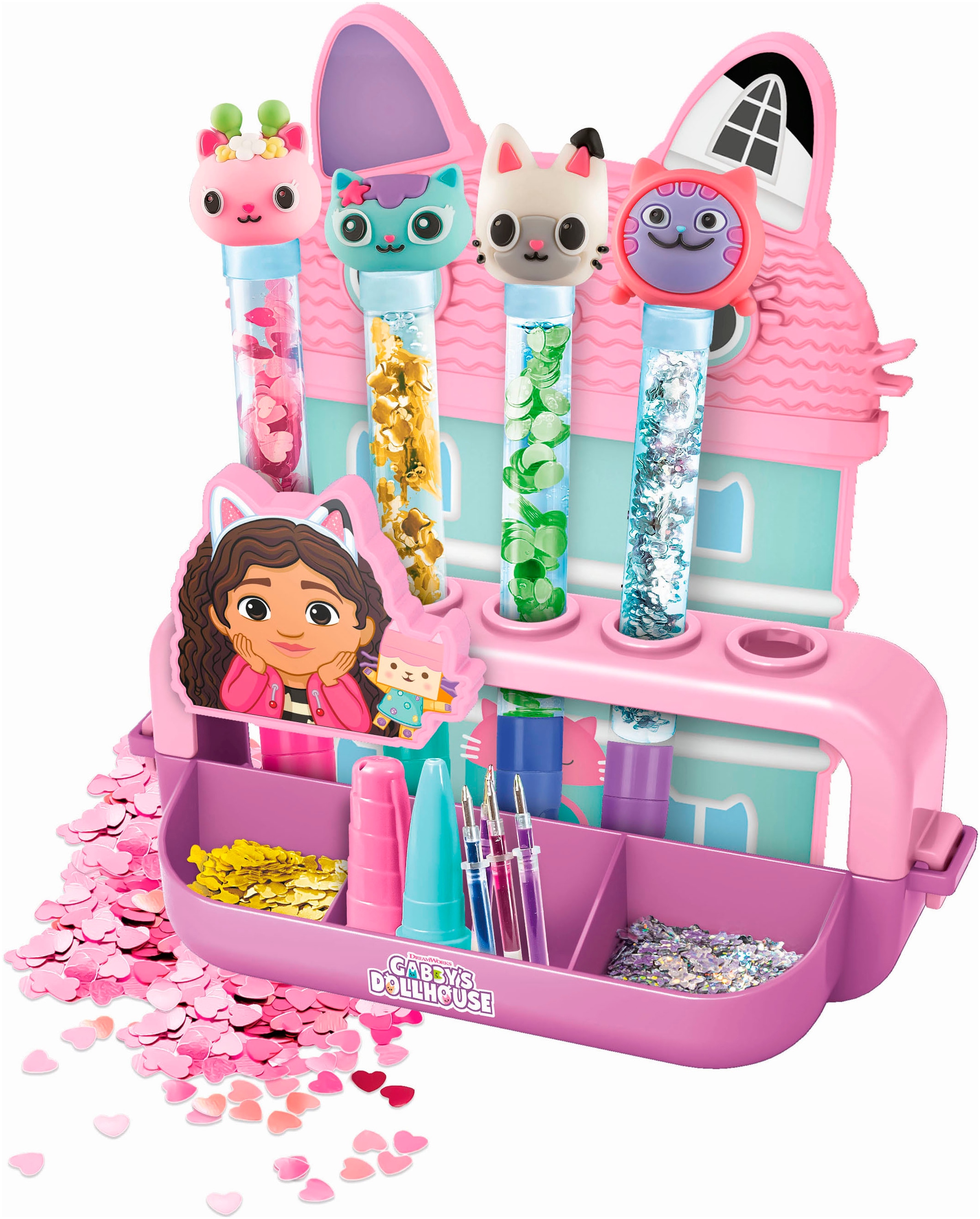 Clementoni® Kreativset »Idea, Mein Stift-Atelier - Gabby`s Dollhouse«