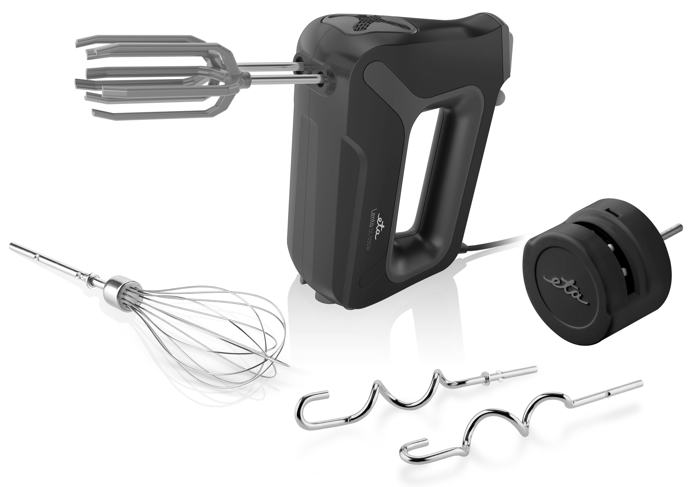 eta Handmixer »LENTO Black ETA305190000«, 550 W, mit 2 Rührhaken, 2 Knethak günstig online kaufen