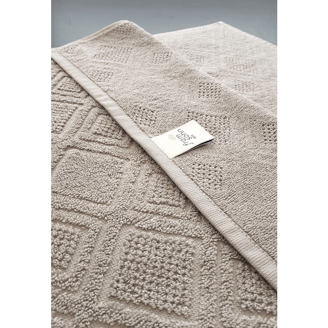 framsohn frottier Handtücher »Mosaik Handtücher«, (2 St.), gemustert, fein  gewalkter Feinzwirn, hergestellt in Österreich bequem und schnell bestellen