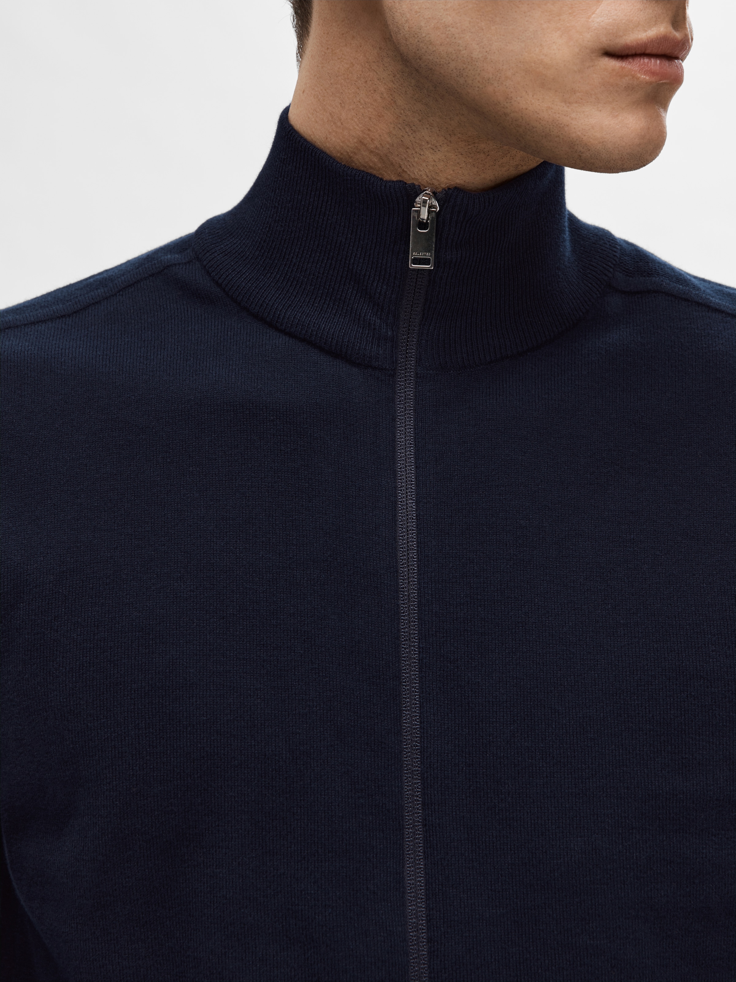 SELECTED Strickjacke »SLHBERG FULL ZIP CARDIGAN NOOS«